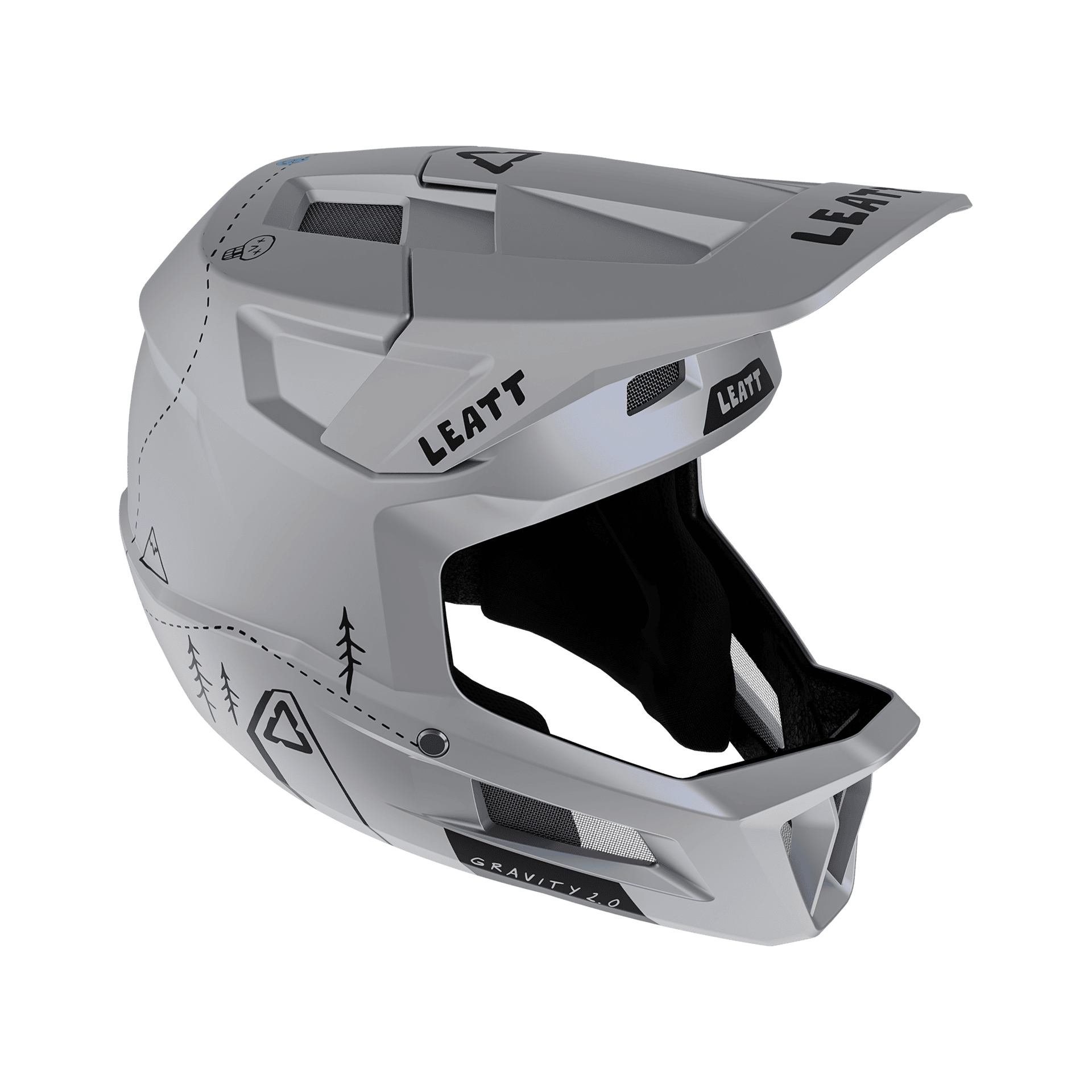 Bicycle Helmets Casca Leatt MTB Gravity 2.0 Grey