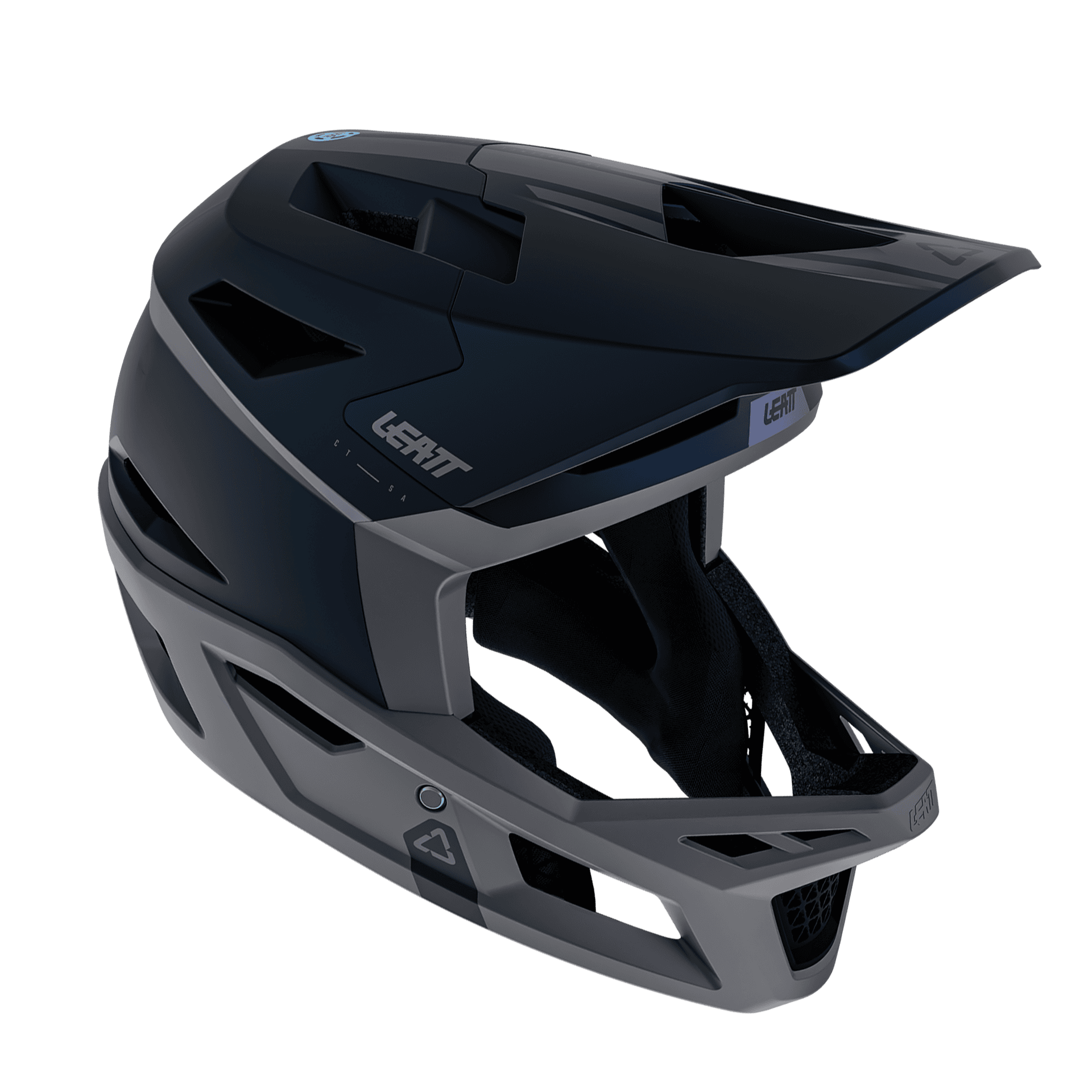 Bicycle Helmets Casca Leatt MTB Gravity 4.0 Stealth Black/Grey