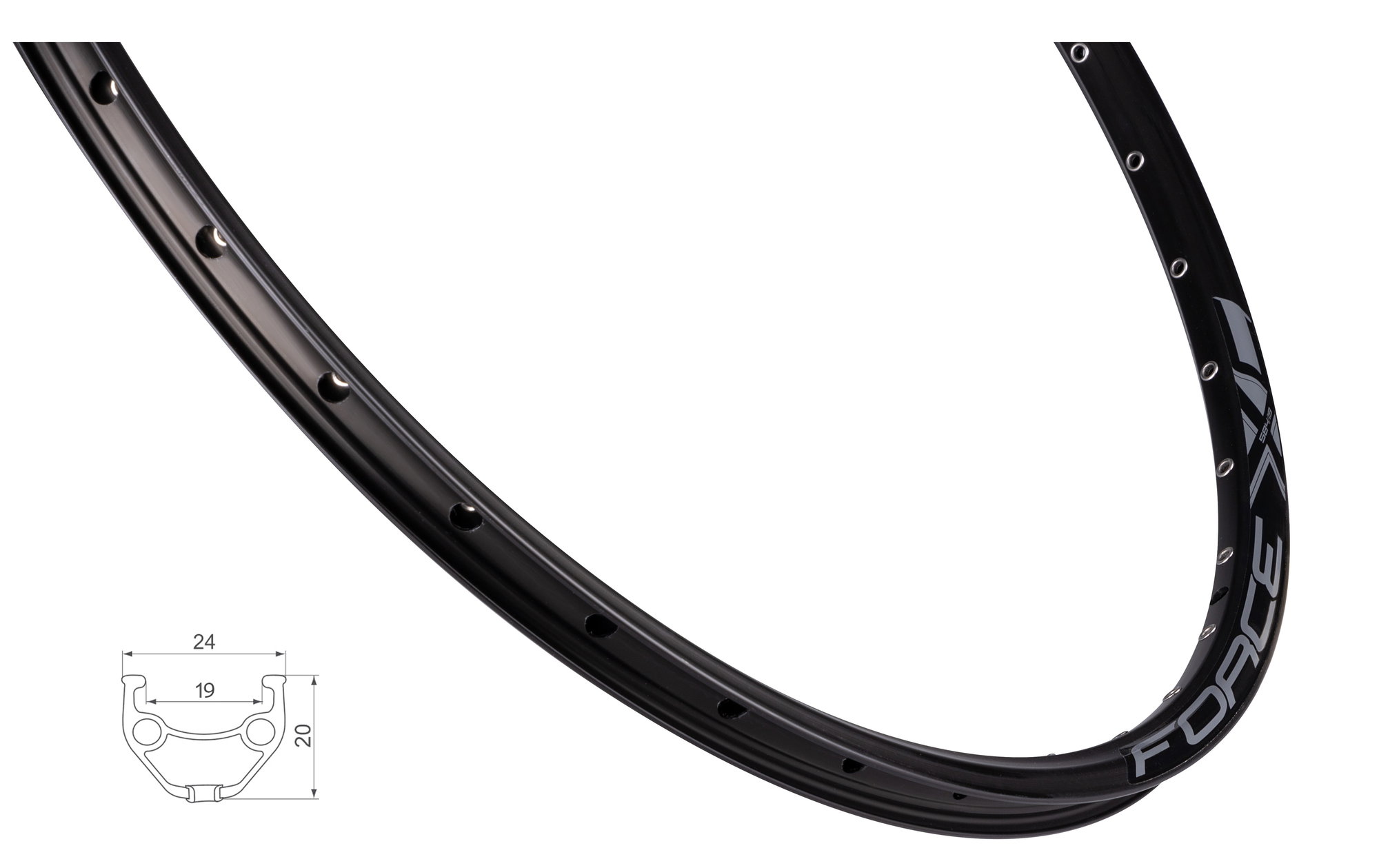 Force Janta Force XC BASIC DISC 584x19, 32H, negru