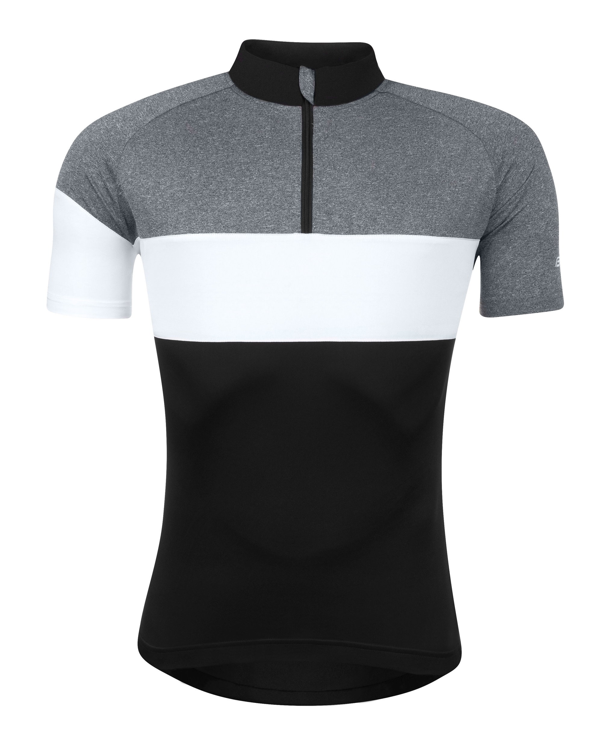 Force Bluza ciclism Force View maneci scurte negru/gri/alb