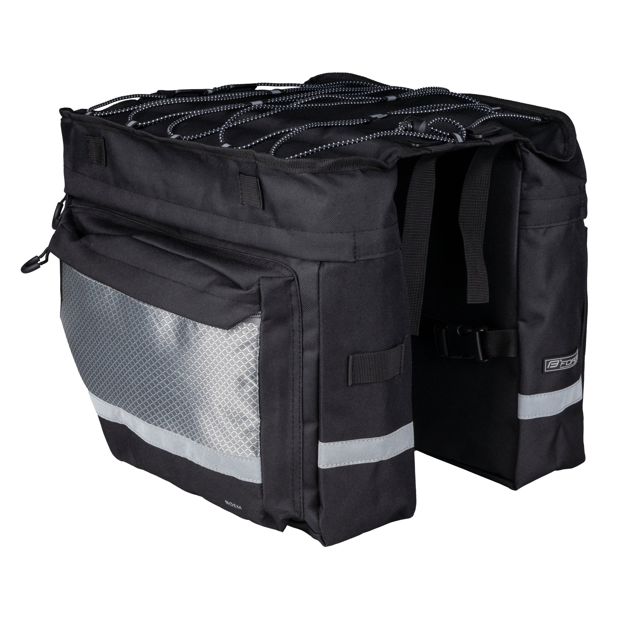Bicycle Bags & Panniers Geanta portbagaj Force Noem 2x10L neagra