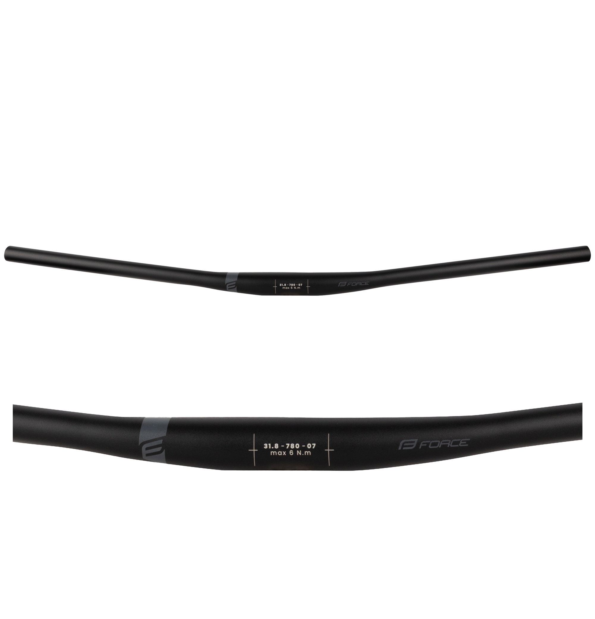 Bicycle Parts Ghidon Force Team flat 31.8/ 780mm Aluminiu negru