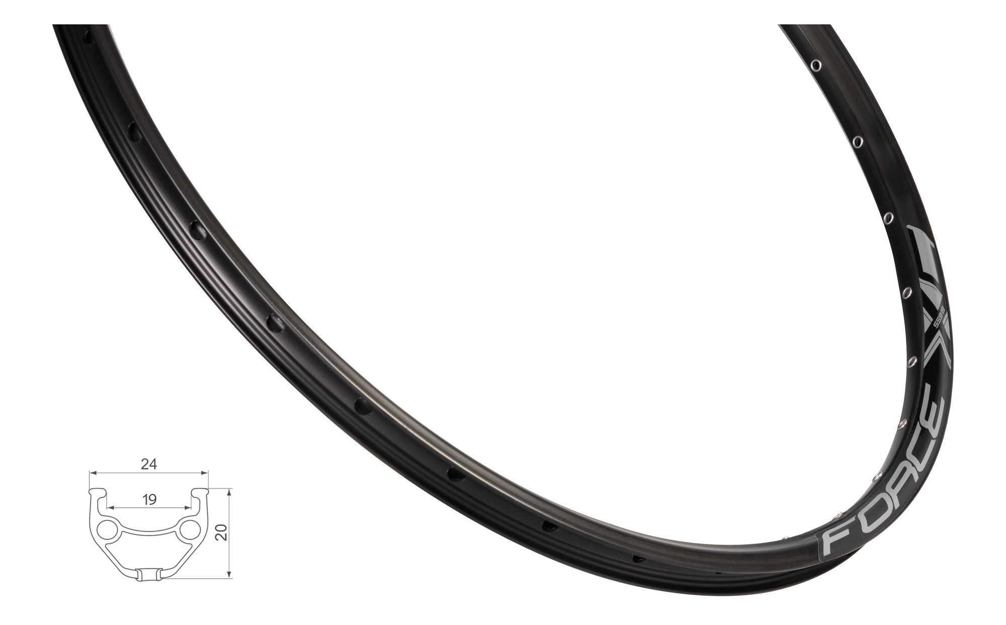Force Janta Force XC Basic Disc 559x19 36H neagra