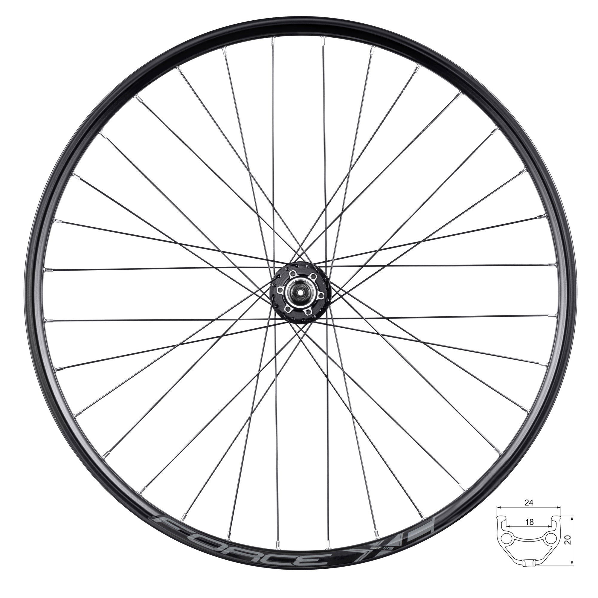 Force Roata Fata Force XC Disc 584x19 804342 6b32sh