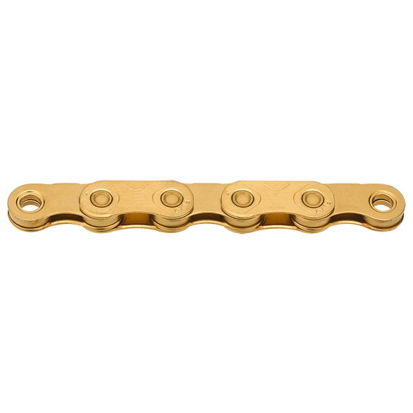 Bicycle Chains Lant KMC X Flat TiN 12/13 viteze Gold 126 zale ceruit
