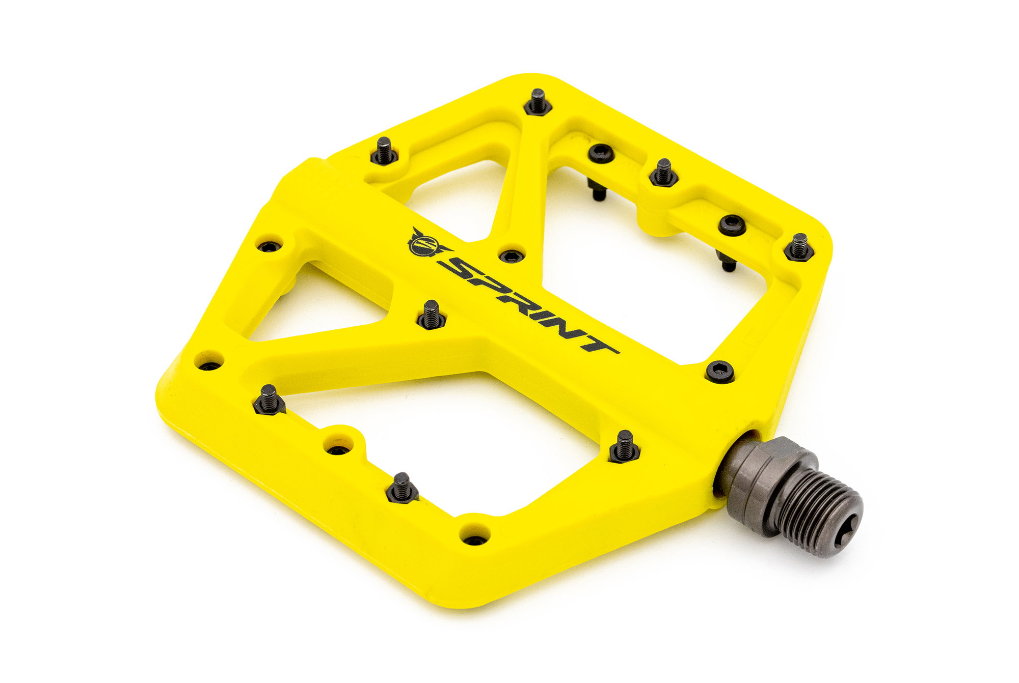 Bicycle Pedals Pedale Sprint Policarbonat cu rulmenti, galbene