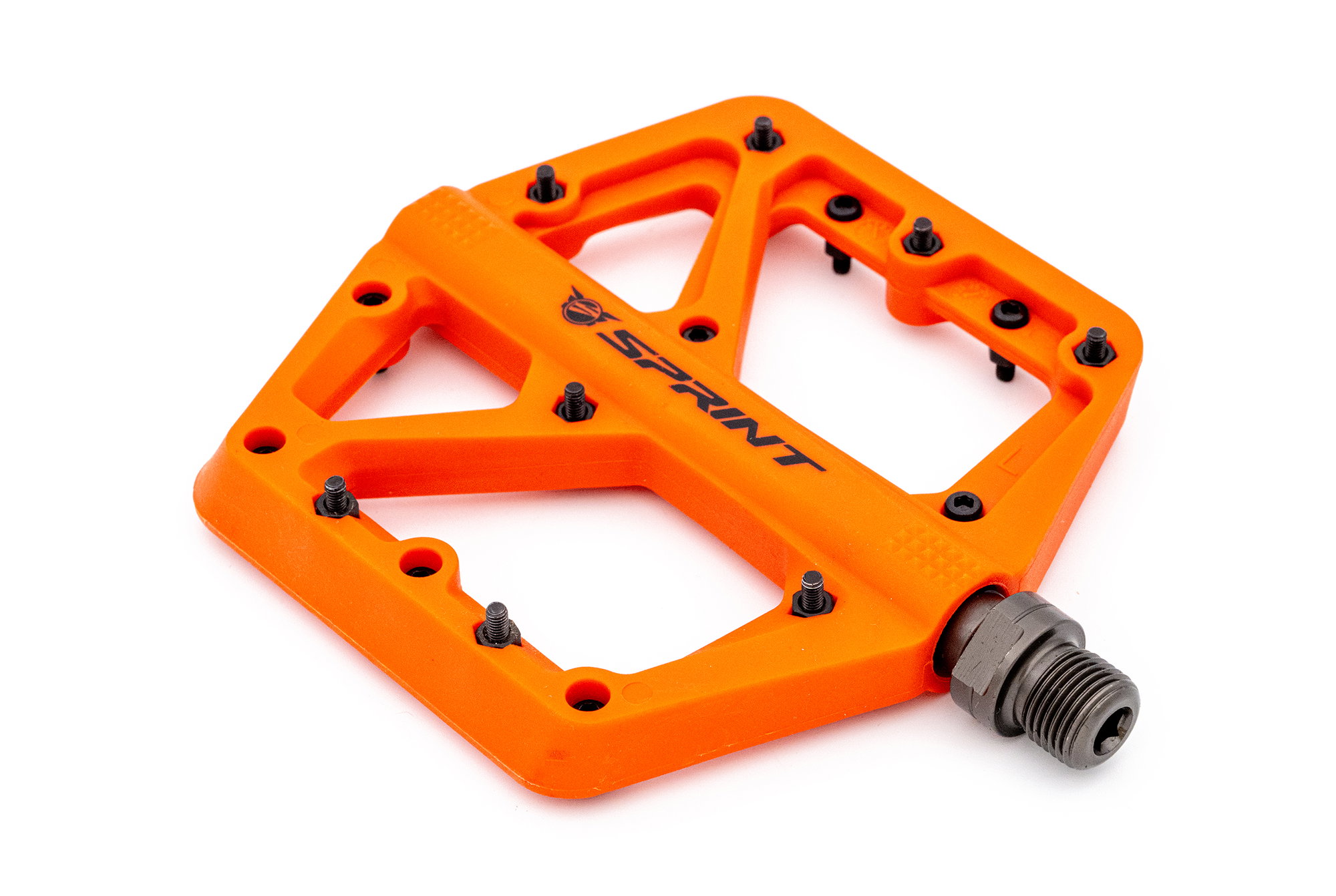 Bicycle Pedals Pedale Sprint Policarbonat cu rulmenti, portocalii