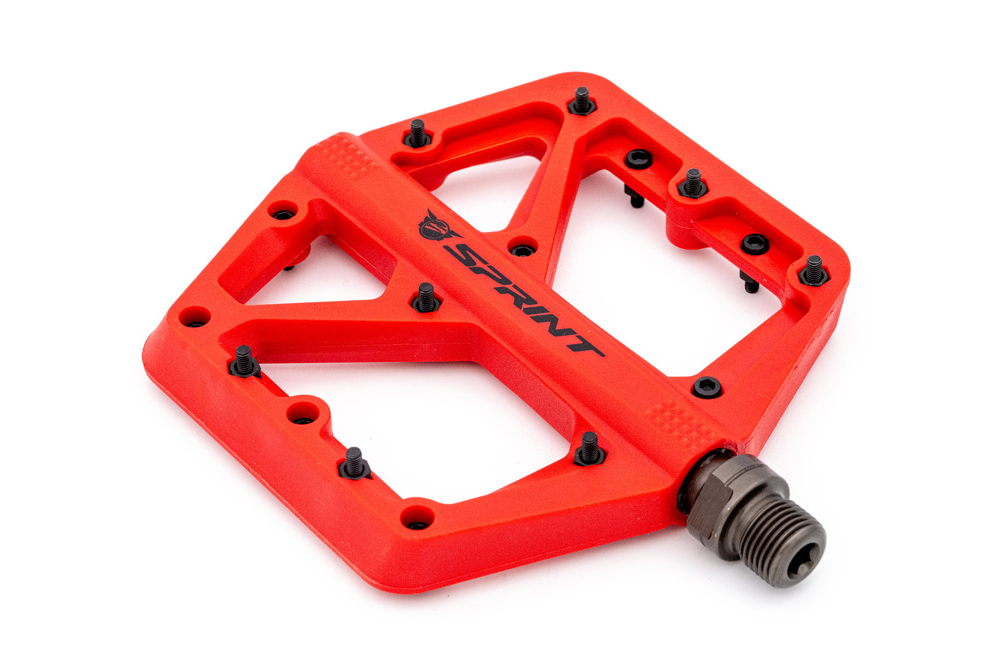 Bicycle Pedals Pedale Sprint Policarbonat cu rulmenti, rosii