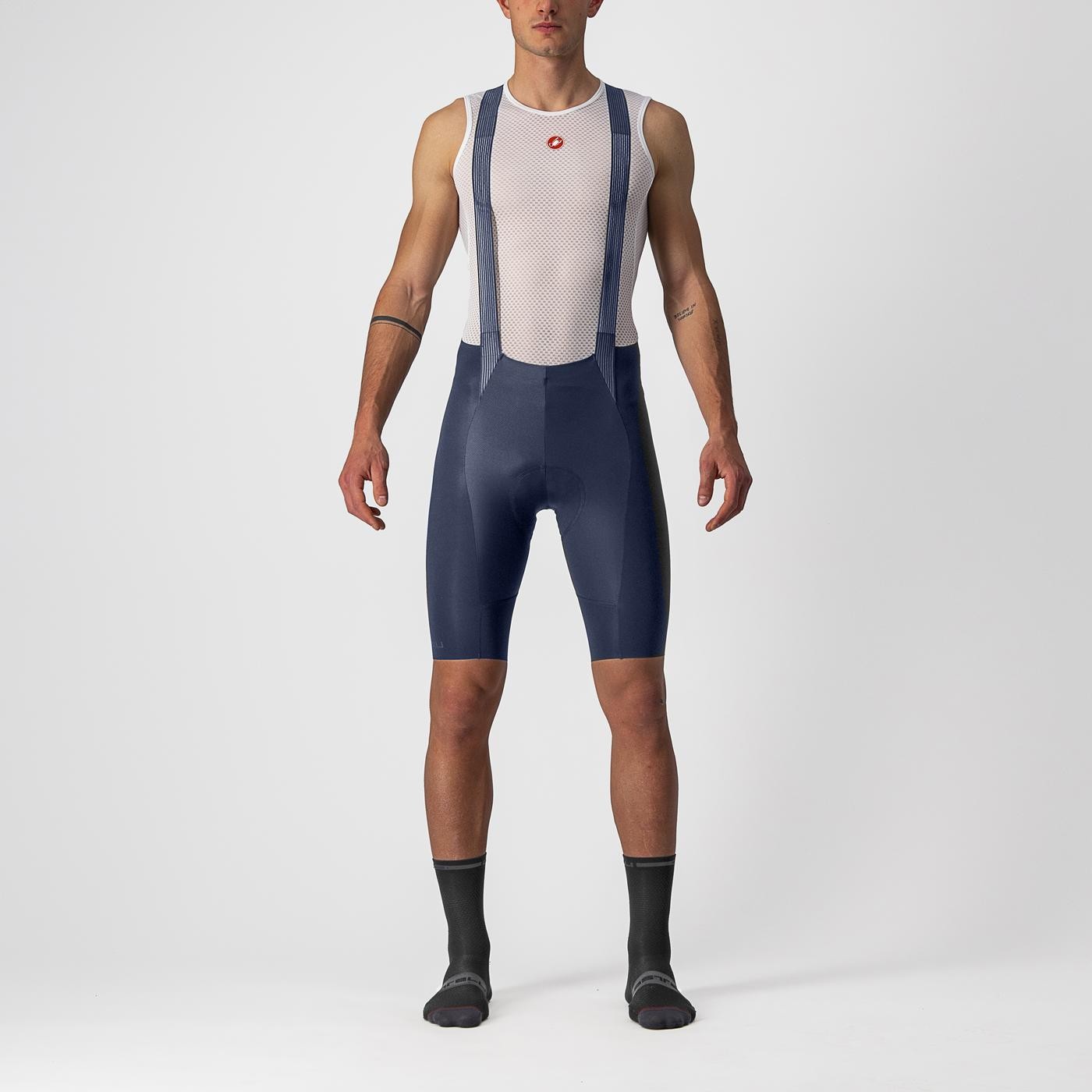 Pantaloni scurti cu bretele Castelli Free Aero RC, Indigo