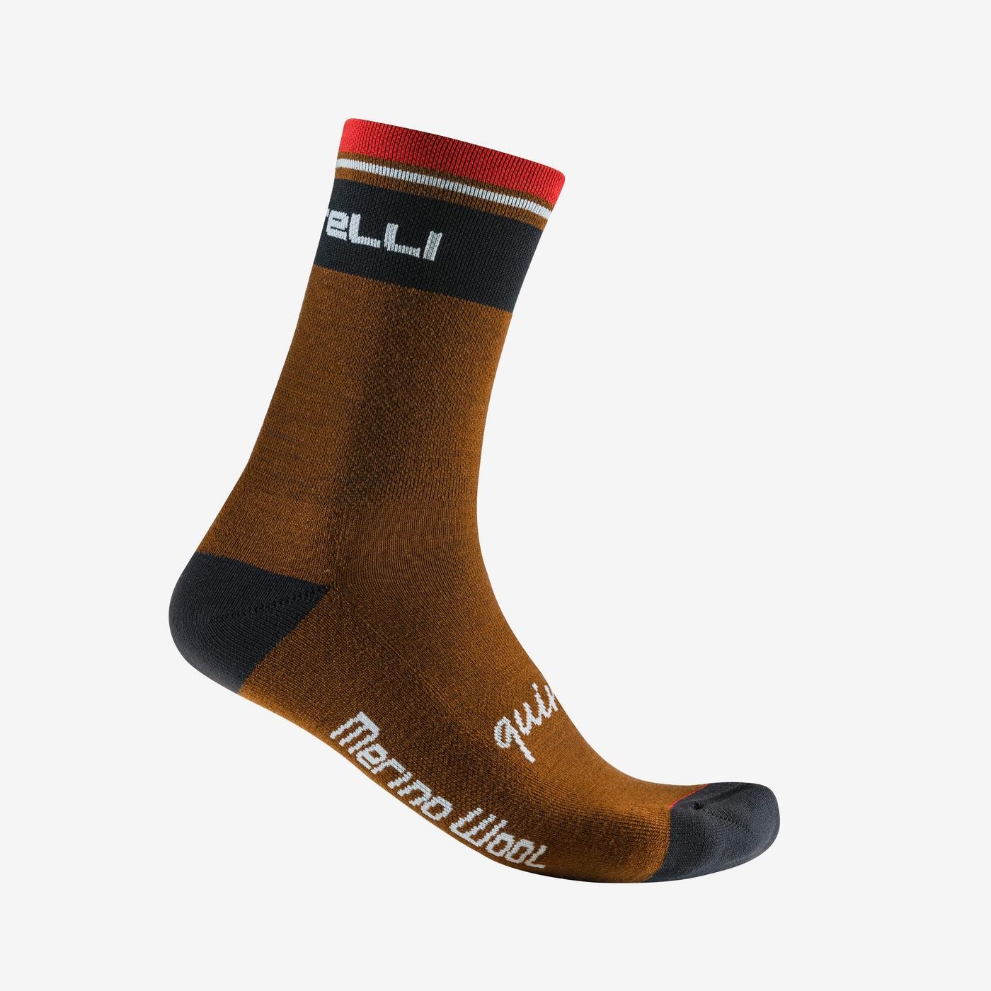 Bicycle Activewear Sosete Castelli Quindici Soft Merino, Maro, S/M, 36-39