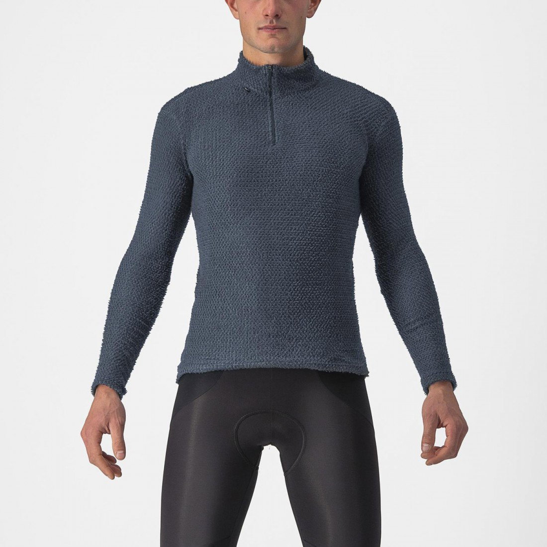 Bicycle Jerseys Tricou cu maneca lunga Castelli Cold Day 2nd Layer, Bleumarin