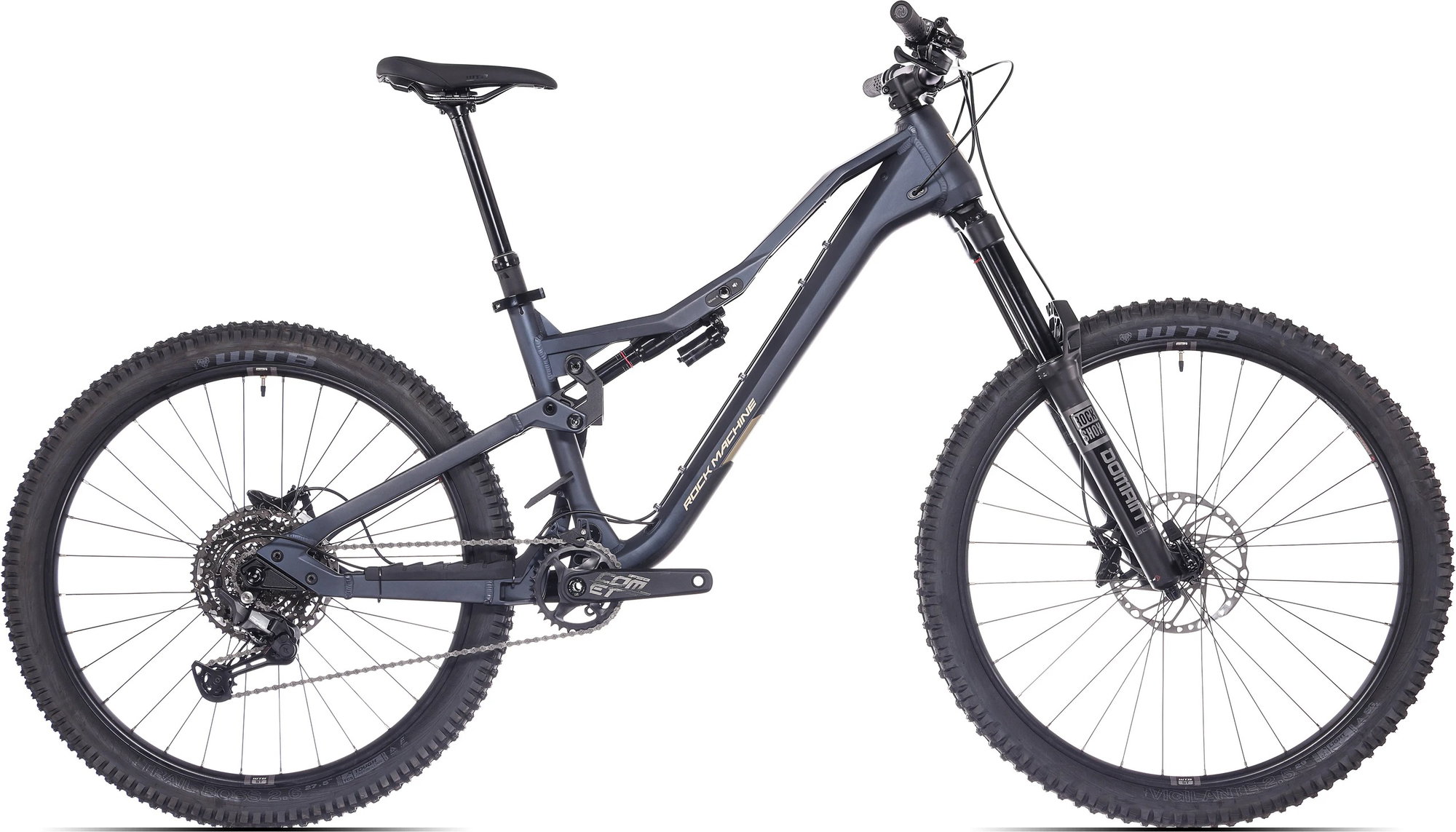 Rock Machine Bicicleta Rock Machine Whizz FS II 50 27.5/29 Matte Deep Ocean Blue 16.0 - (M)