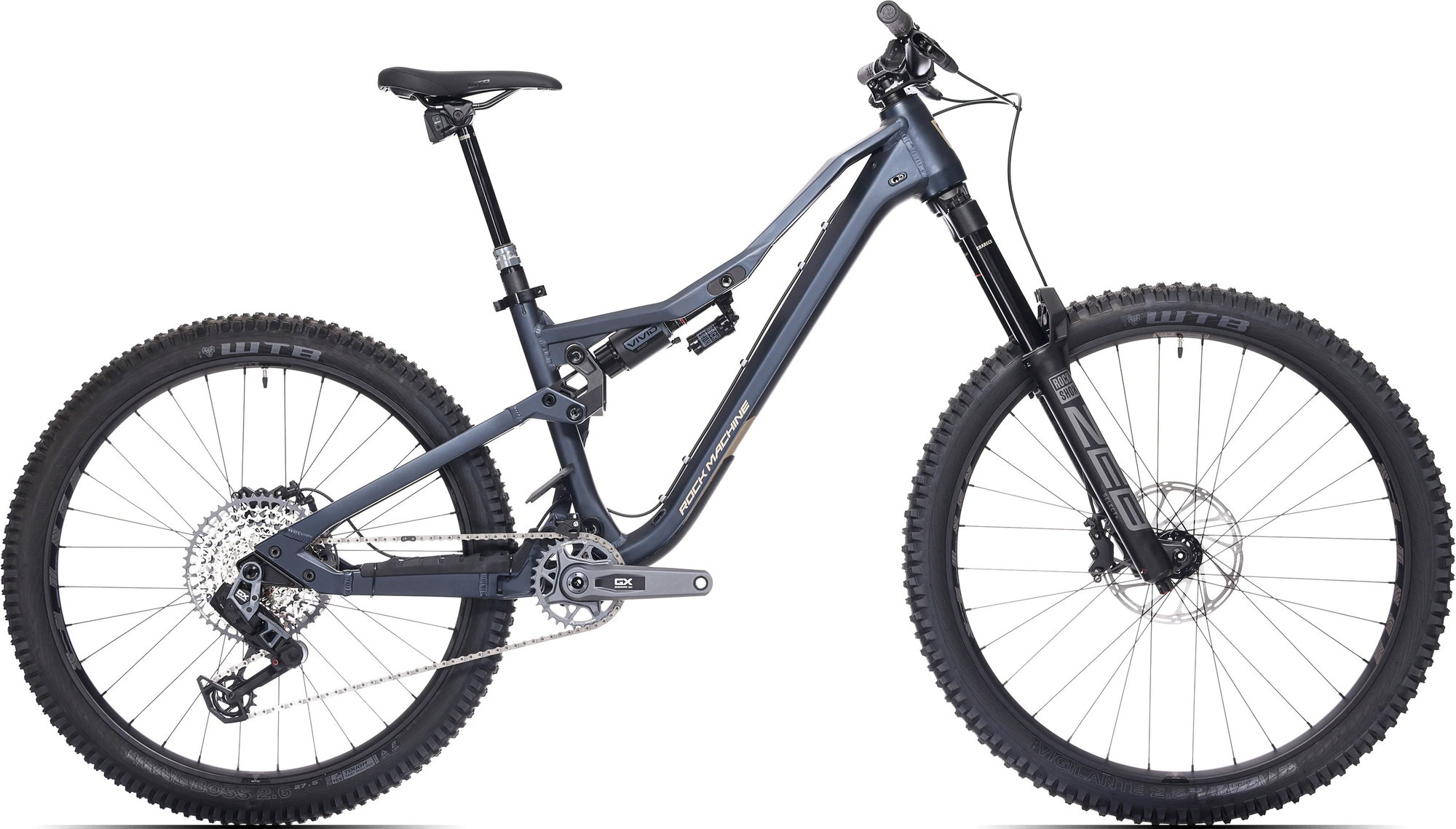 Rock Machine Bicicleta Rock Machine Whizz FS II 90 AXS 27.5/29 Matte Deep Ocean Blue 16.0 - (M)