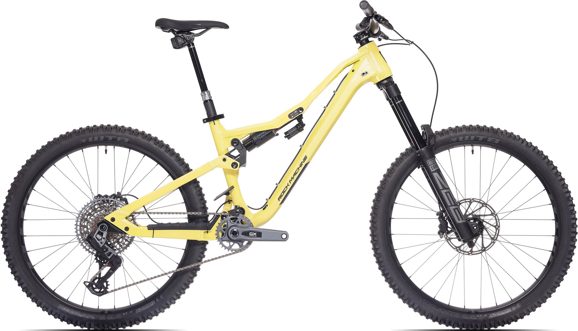 Rock Machine Bicicleta Rock Machine Whizz FS III 90 AXS 27.5 Sulfur Yellow 16.5 - (L)