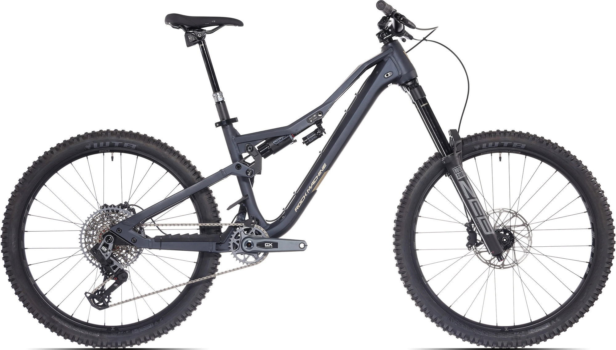 Rock Machine Bicicleta Rock Machine Whizz FS III 90 AXS 27.5 Matte Deep Ocean Blue 16.0 - (M)