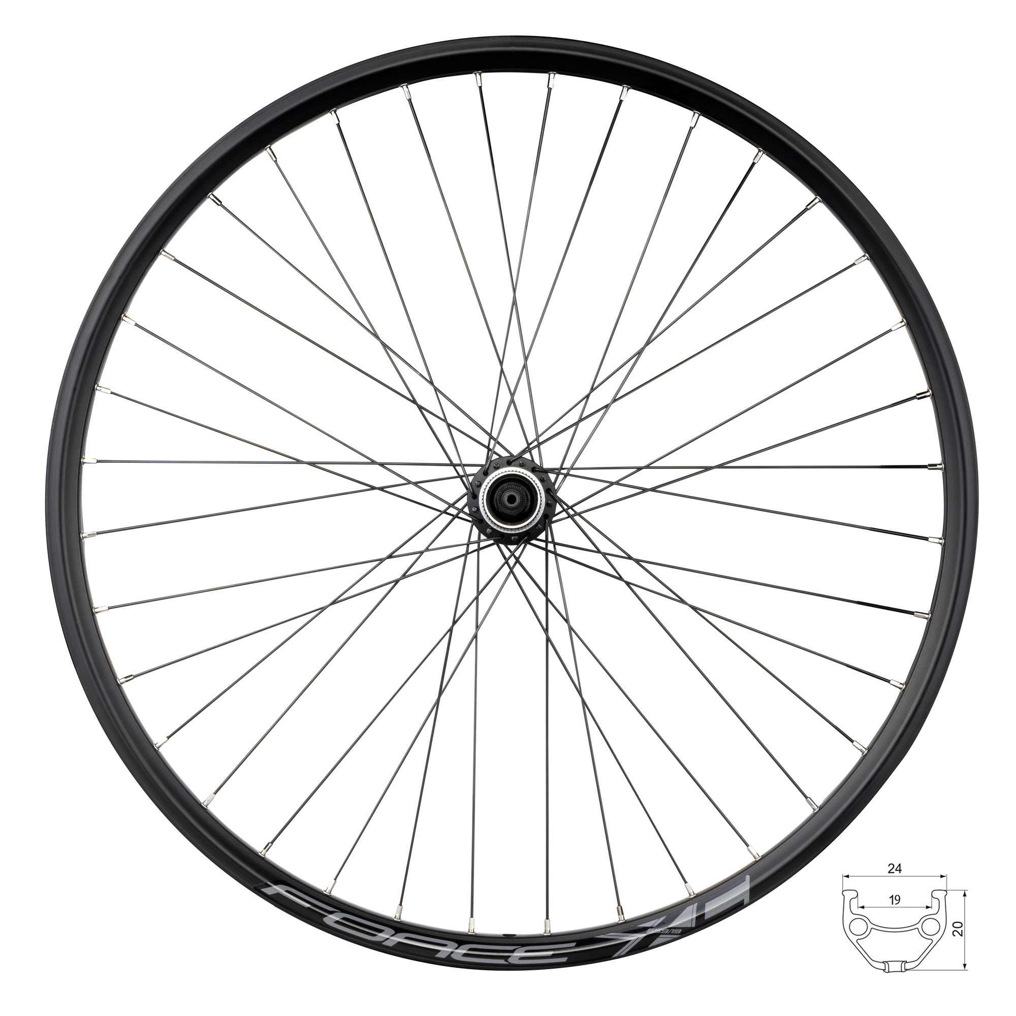 Force Roata spate 26 Force XC Disc 559x19 36h