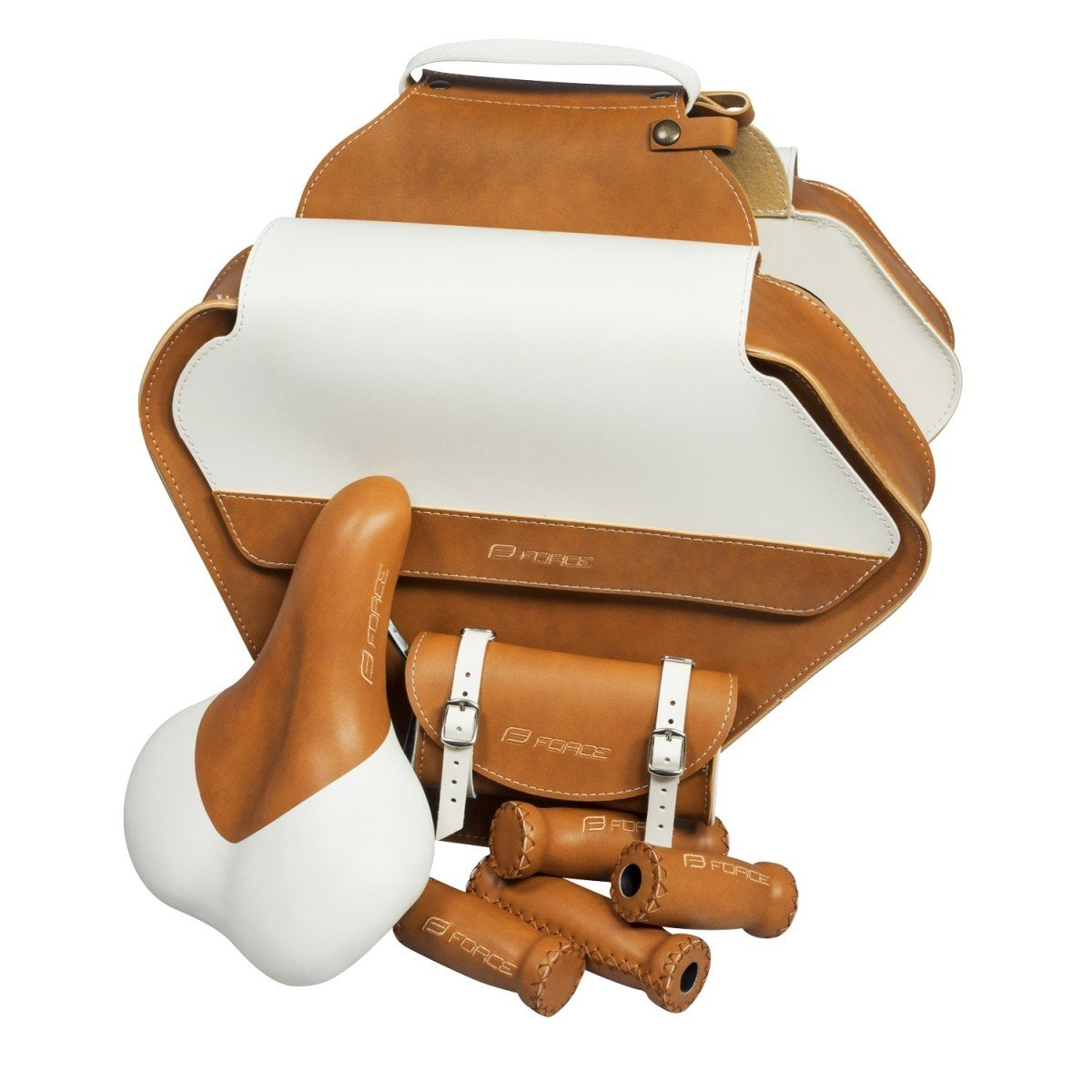 Bicycle Bags & Panniers Set Bristol retro sa-geanta portbagaj-gripuri maro