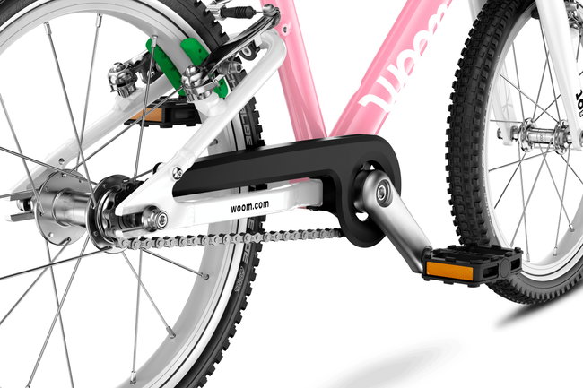 Bicicleta copii Woom GO 3 Automagic cu roti 16" powder pink