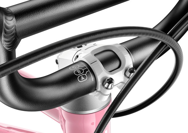 Bicicleta copii Woom GO 3 Automagic cu roti 16" powder pink