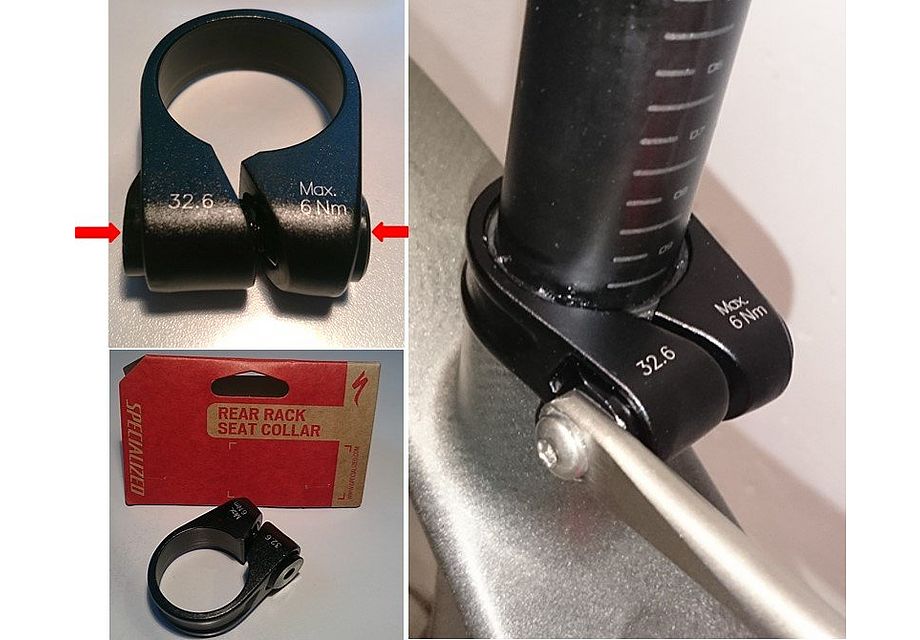 Specialized Colier tija sa SPECIALIZED Rear Rack Seat Collar 30.6mm