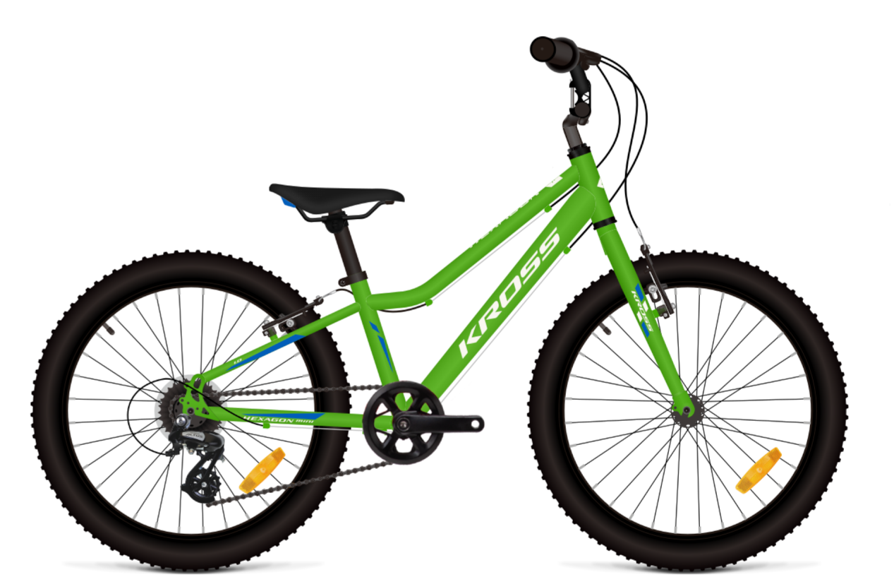 Kross Bicicleta Copii Kross Hexagon Mini 1.0 20 inch verde Shimano Tourney