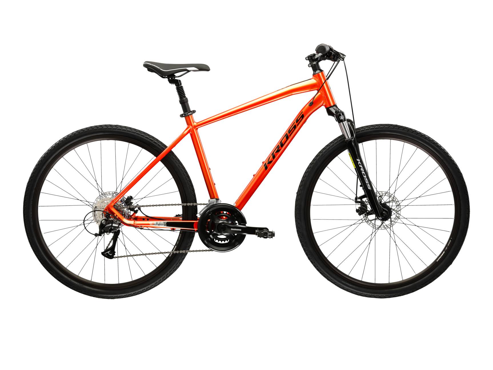 Kross Bicicleta Trekking Kross Evado 3.0 28 inch portocalie Shimano Acera