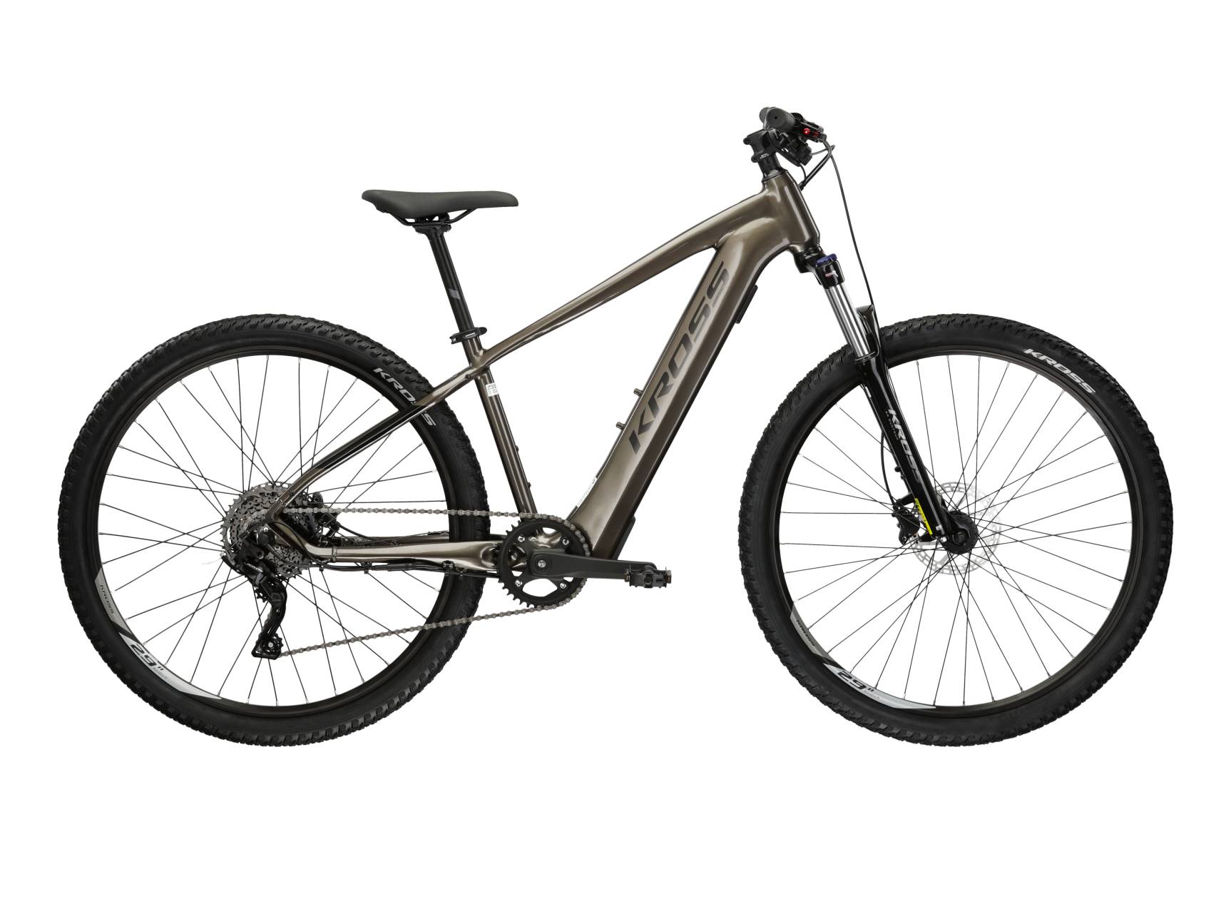 Kross Bicicleta Electrica MTB Kross Hexagon Boost 2.0 29 inch maro microSHIFT