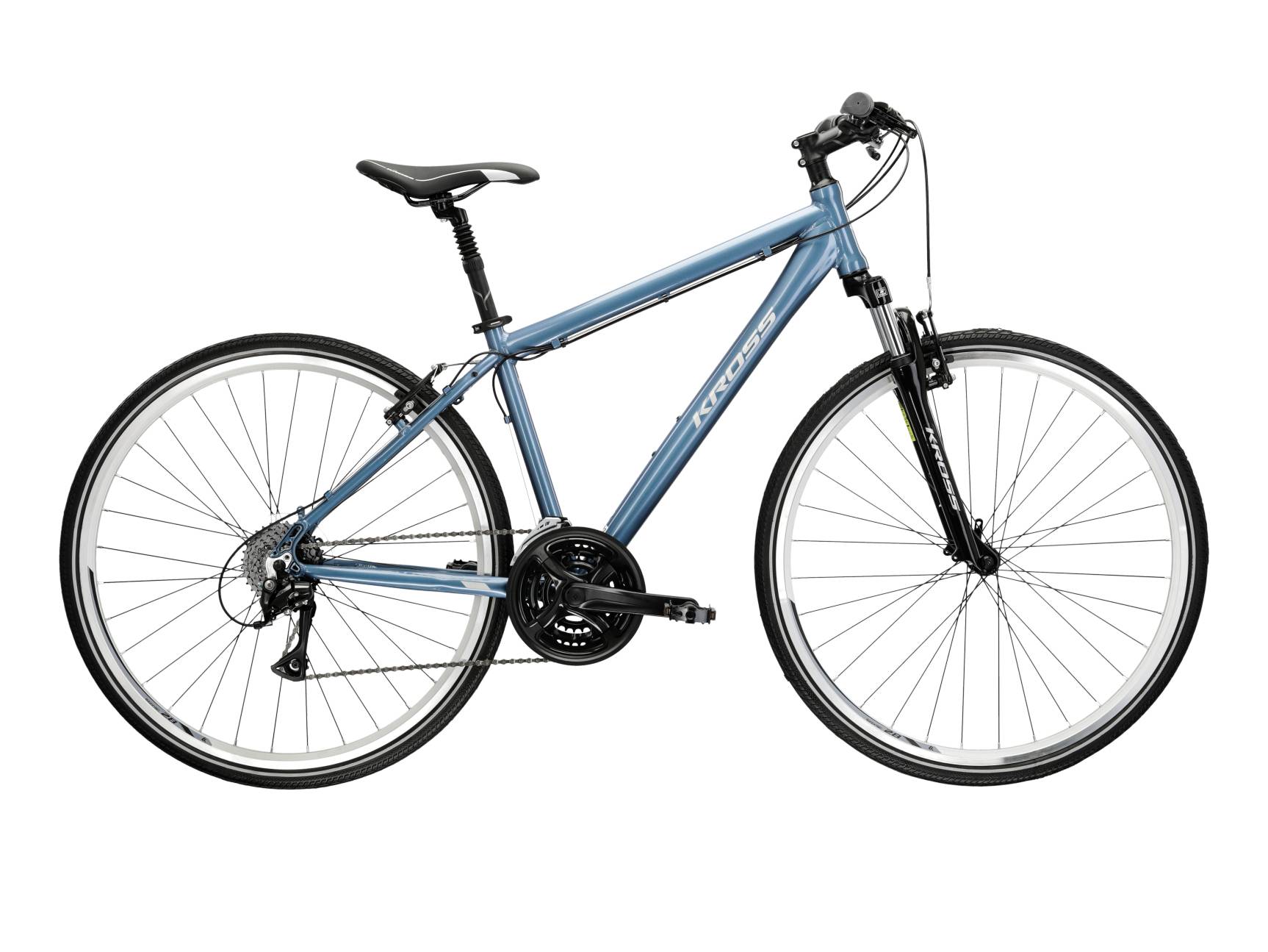 Kross Bicicleta Trekking Kross Move 1.1 28 inch albastra Shimano Acera