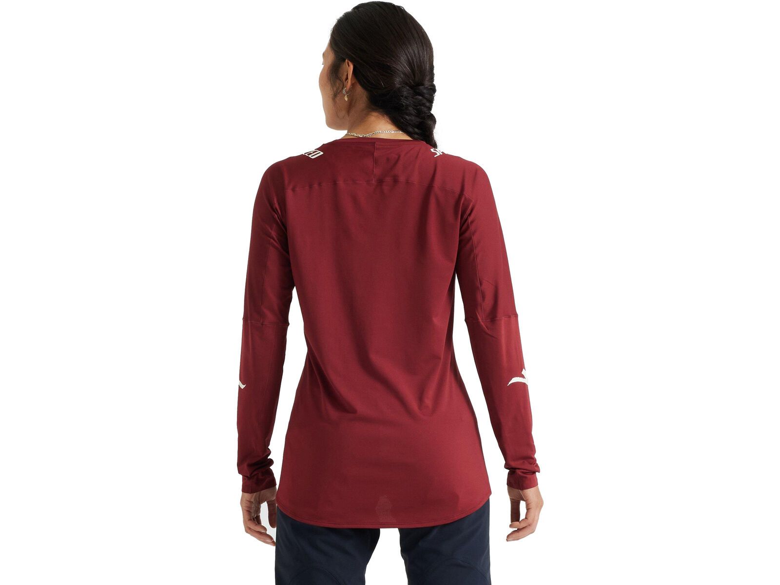 Specialized Tricou Ciclism SPECIALIZED Women's Trail Air (L/S) - Garnet Red