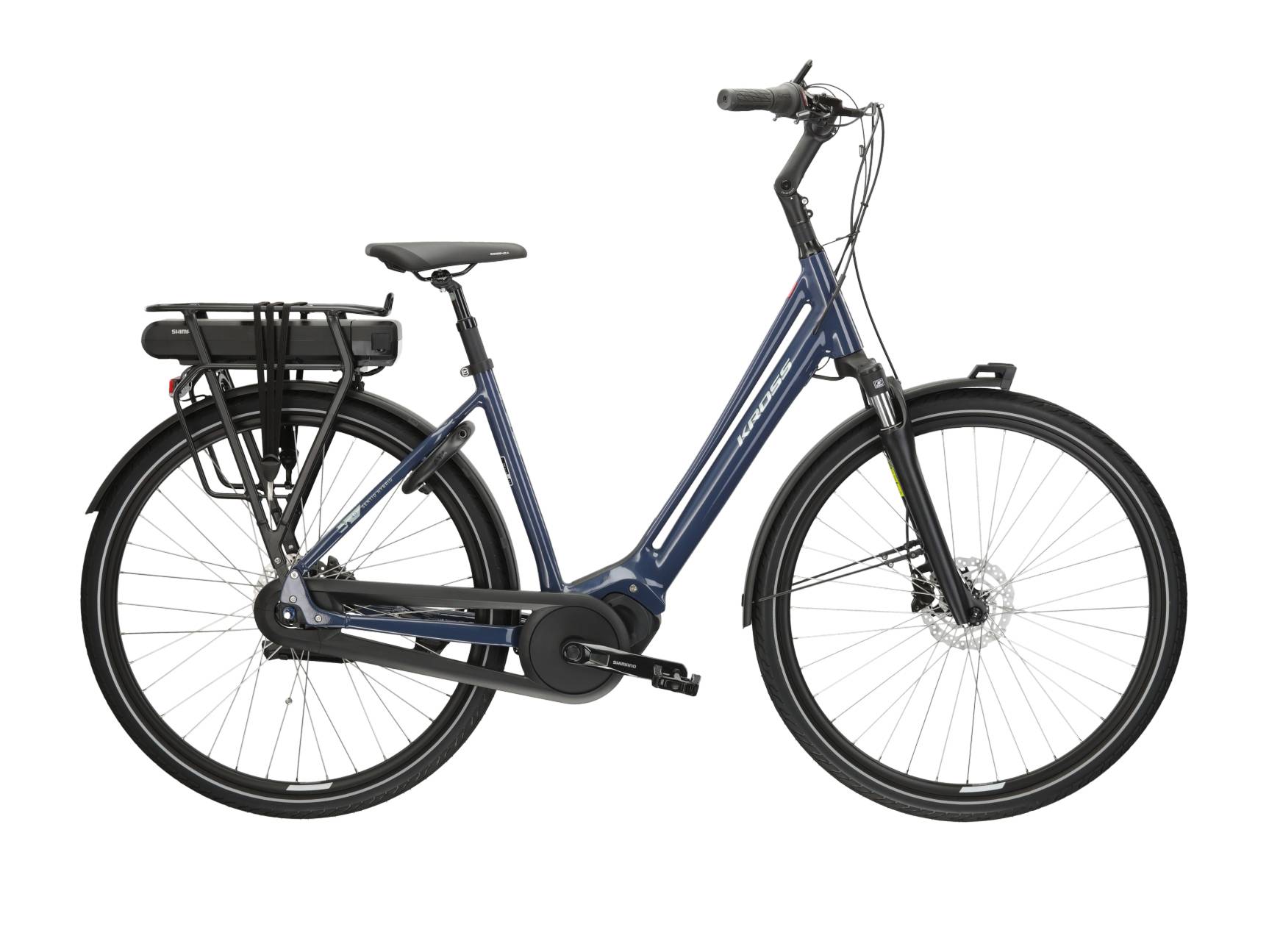 Kross Bicicleta Electrica City Kross Sentio Hybrid 4.0 28 inch bleumarin