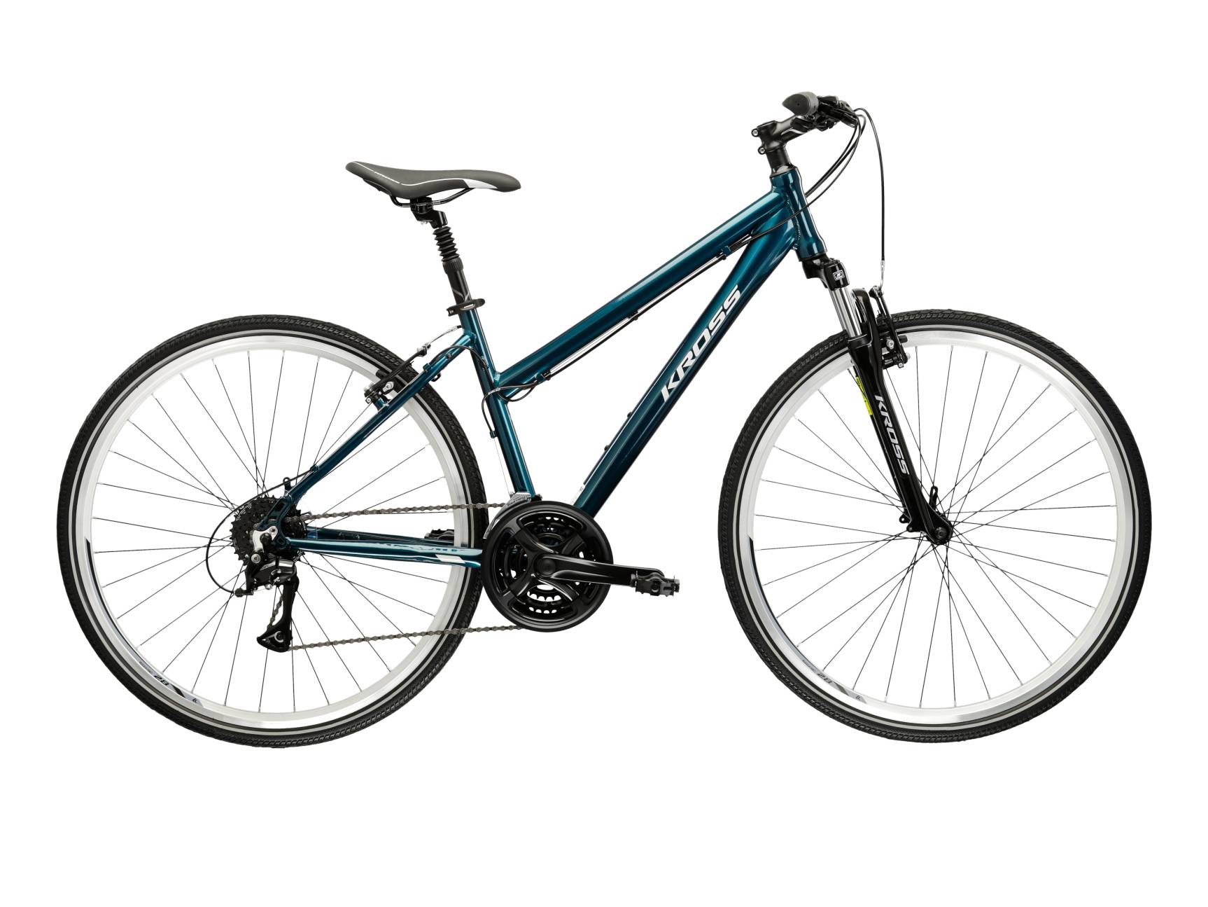 Kross Bicicleta Trekking Kross Move 1.1 28 inch turcoaz Shimano Acera