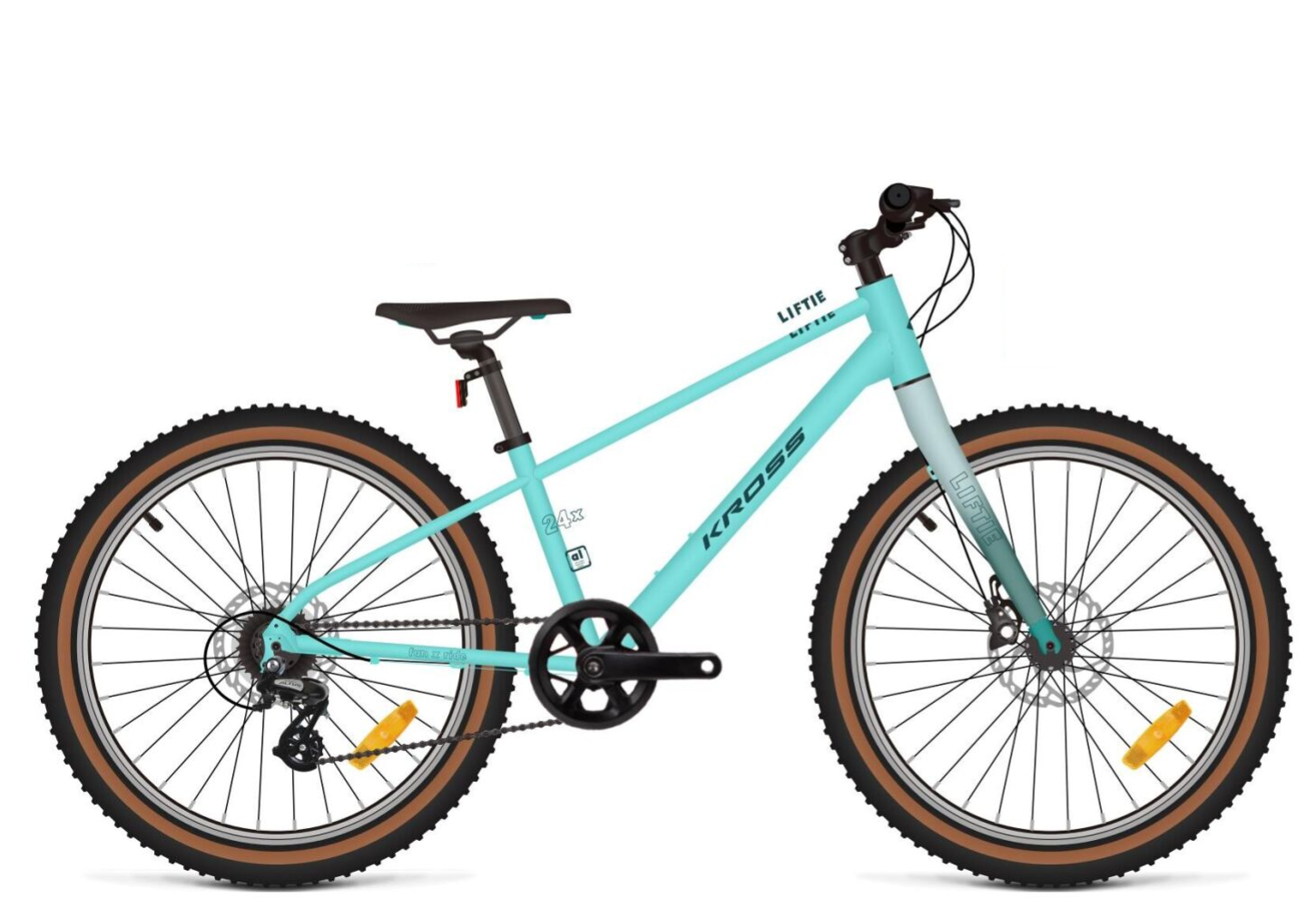 Kross Bicicleta Copii Kross Liftie 24x frana disc 24 inch turcoaz Shimano Altus