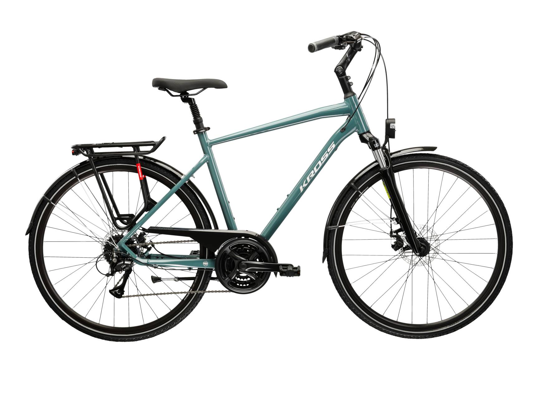 Kross Bicicleta Urban Kross Trans 3.0 28 inch verde Shimano Acera