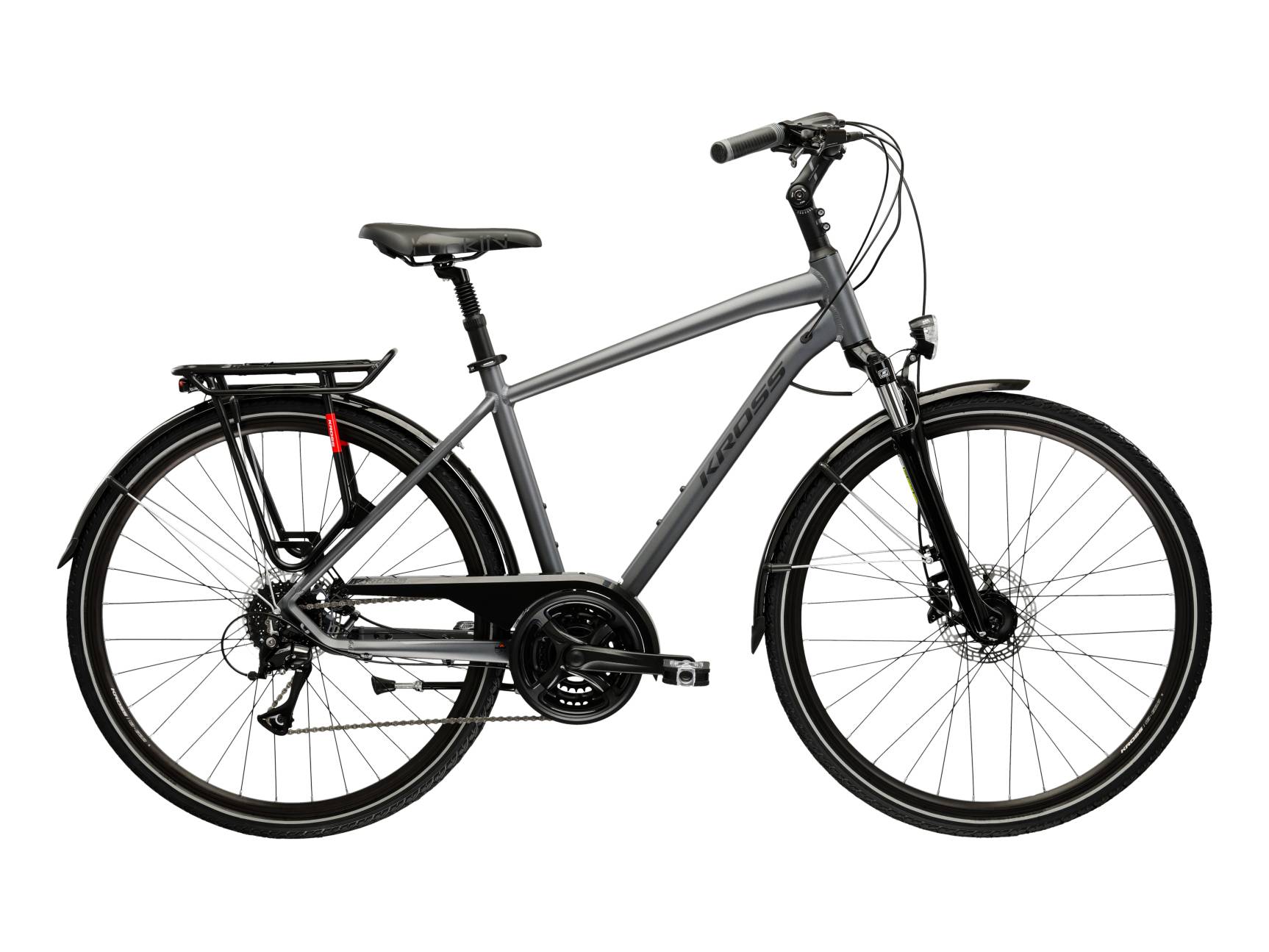 Kross Bicicleta Urban Kross Trans 4.0 28 inch gri Shimano Acera