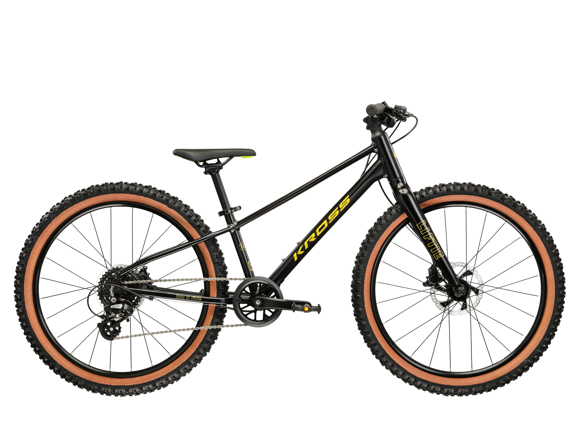 Kross Bicicleta Copii Kross Liftie 24x frana disc 24 inch neagra Shimano Altus