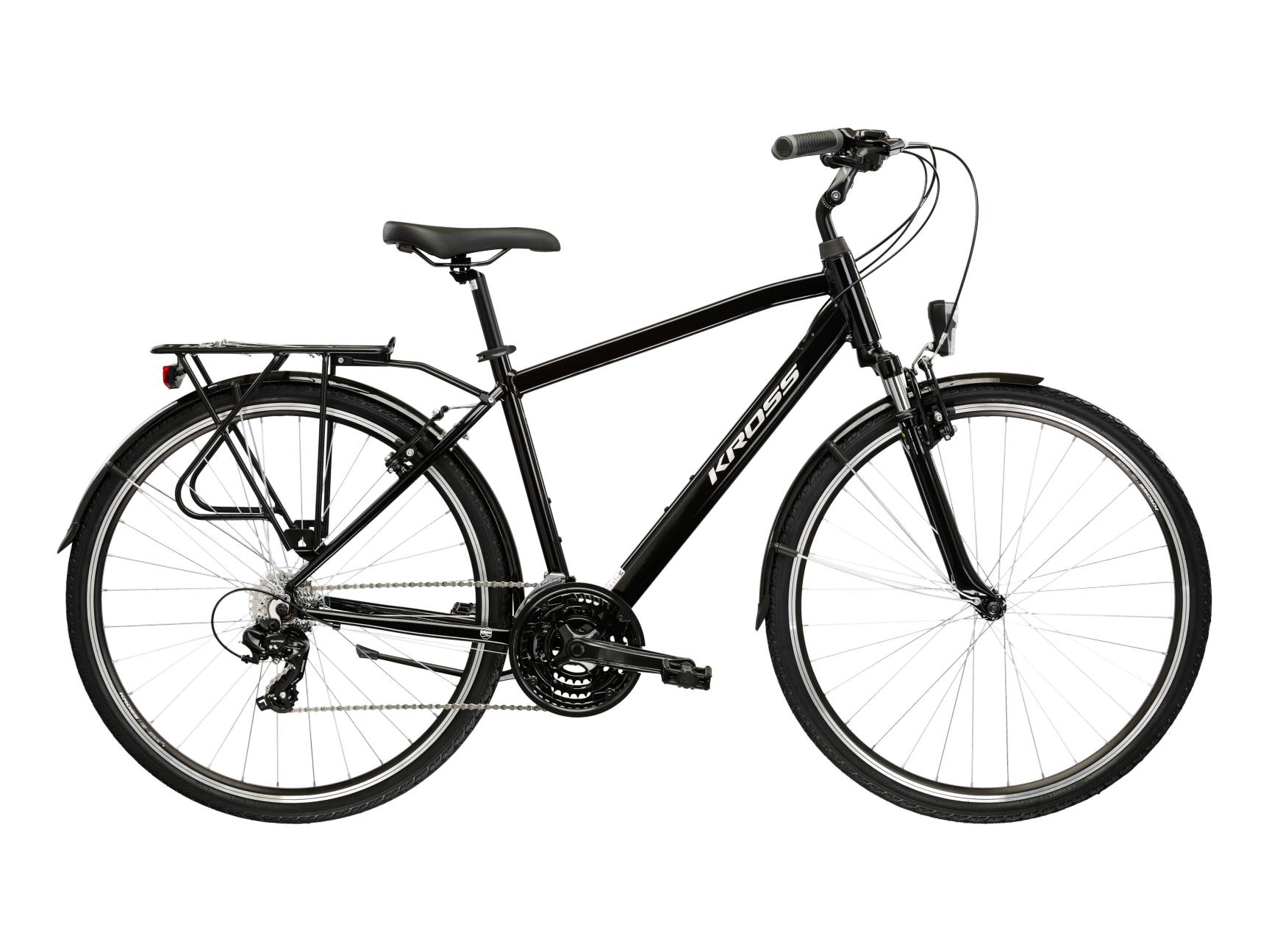 Kross Bicicleta Trekking Kross Trans 1.0 28 inch neagra Shimano Tourney