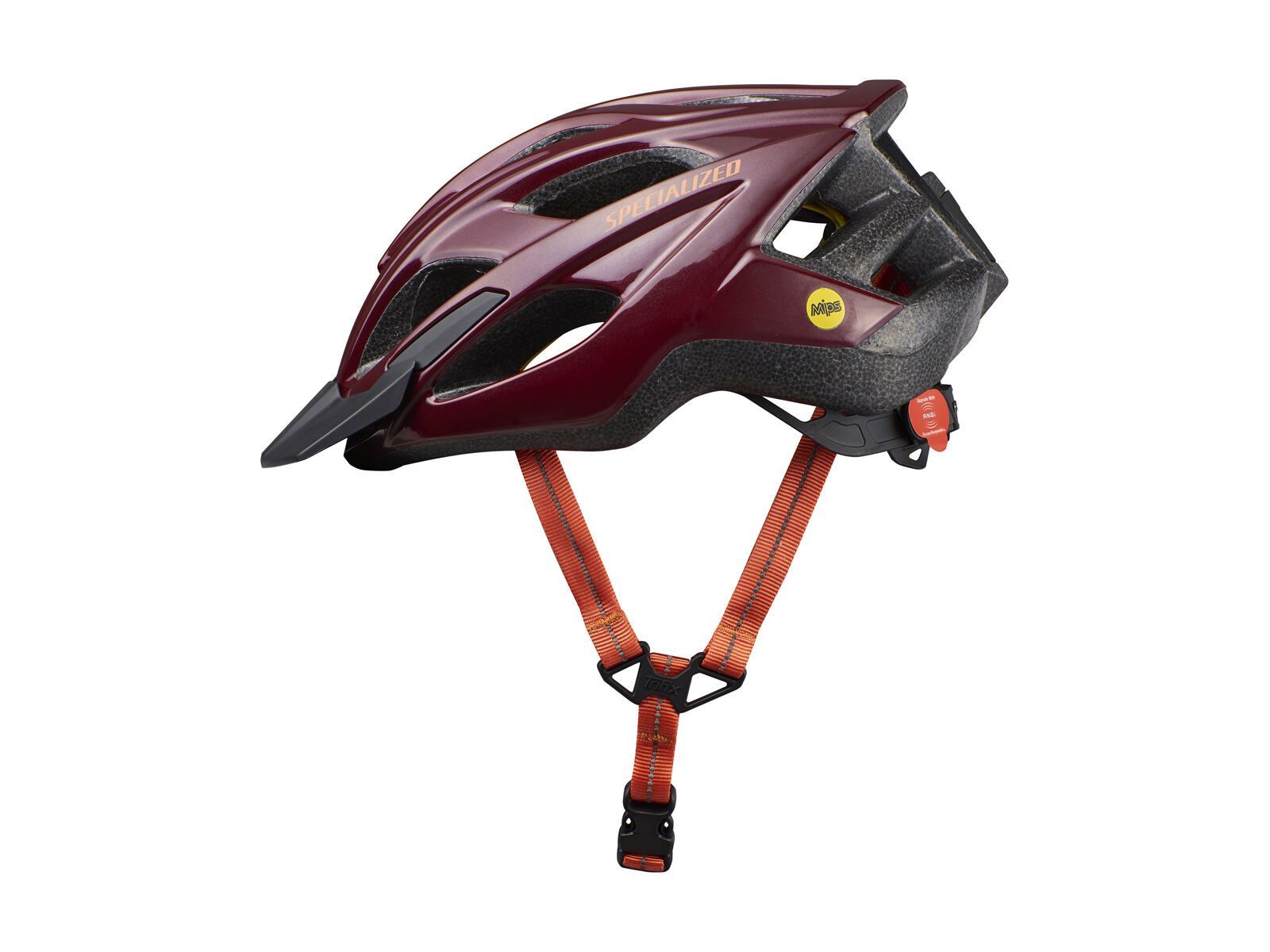 Specialized casca ciclism - Chamonix MIPS - rosu inchis maro lucios