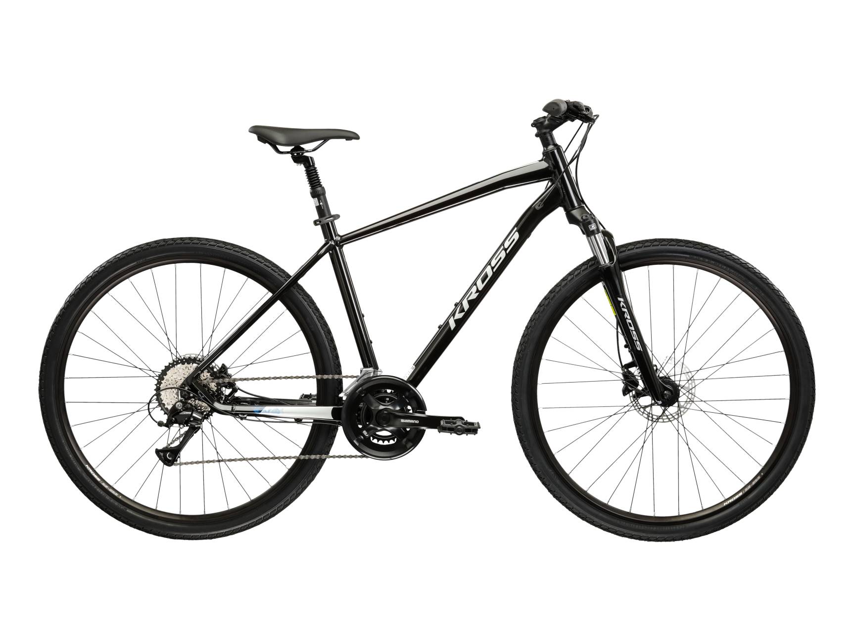 Kross Bicicleta Trekking Kross Evado 4.0 28 inch neagra Shimano Acera