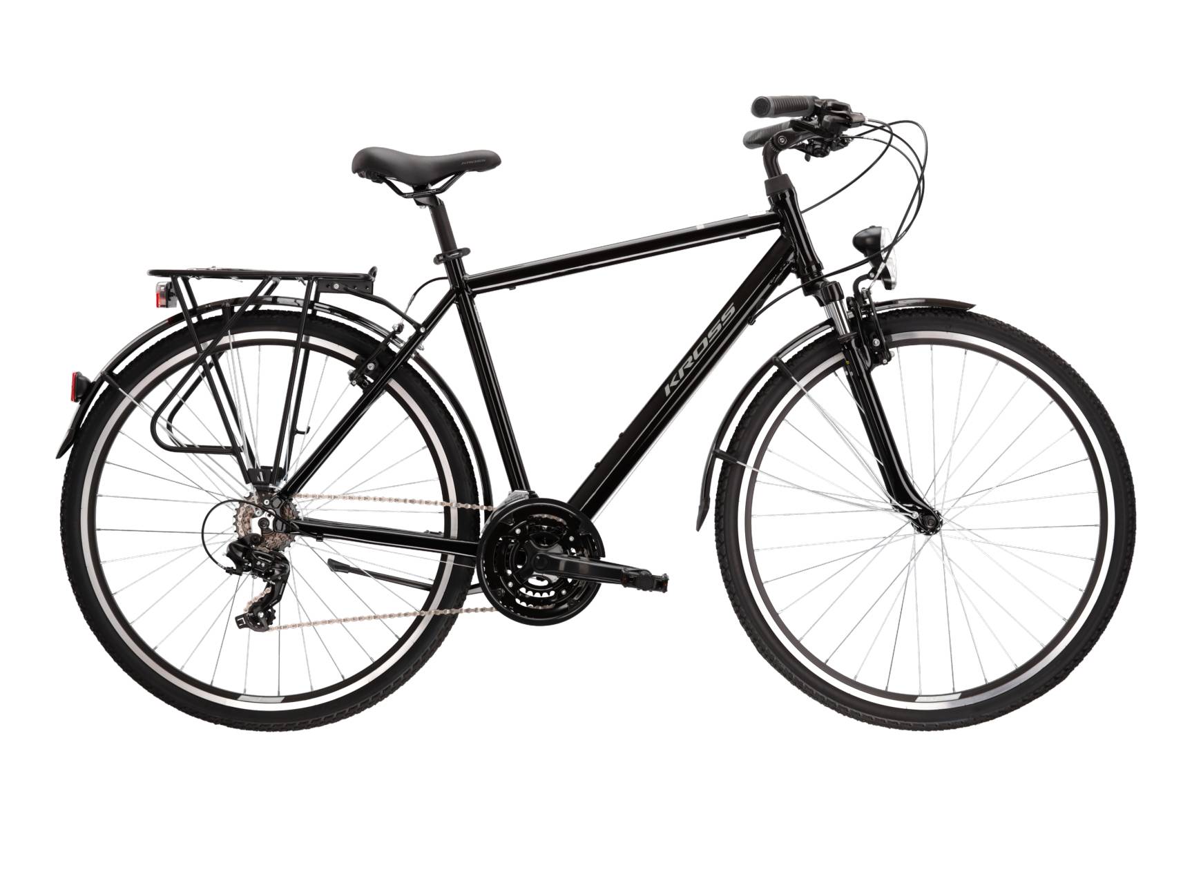 Kross Bicicleta Trekking Kross Trans 1.0 28 inch neagra Shimano Tourney