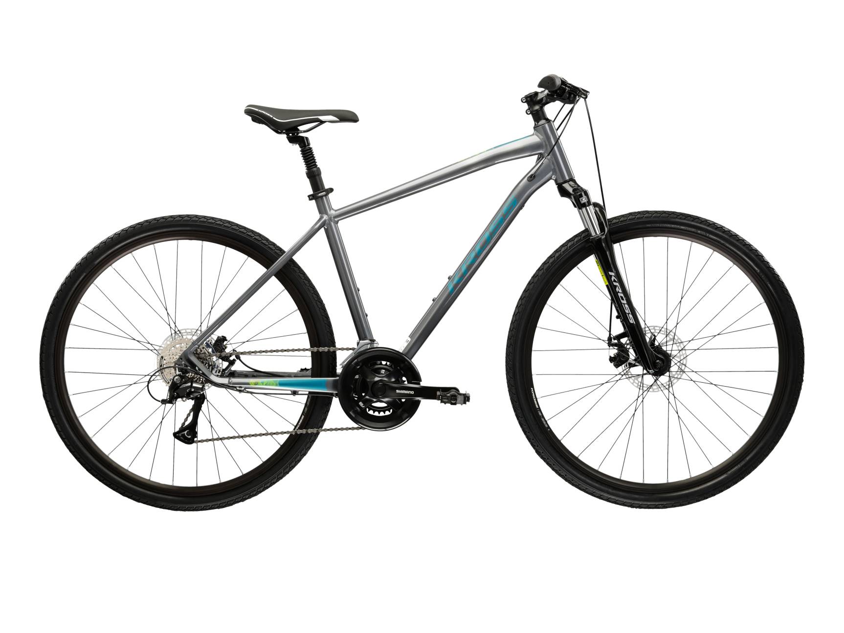 Kross Bicicleta Trekking Kross Evado 3.0 28 inch gri Shimano Acera
