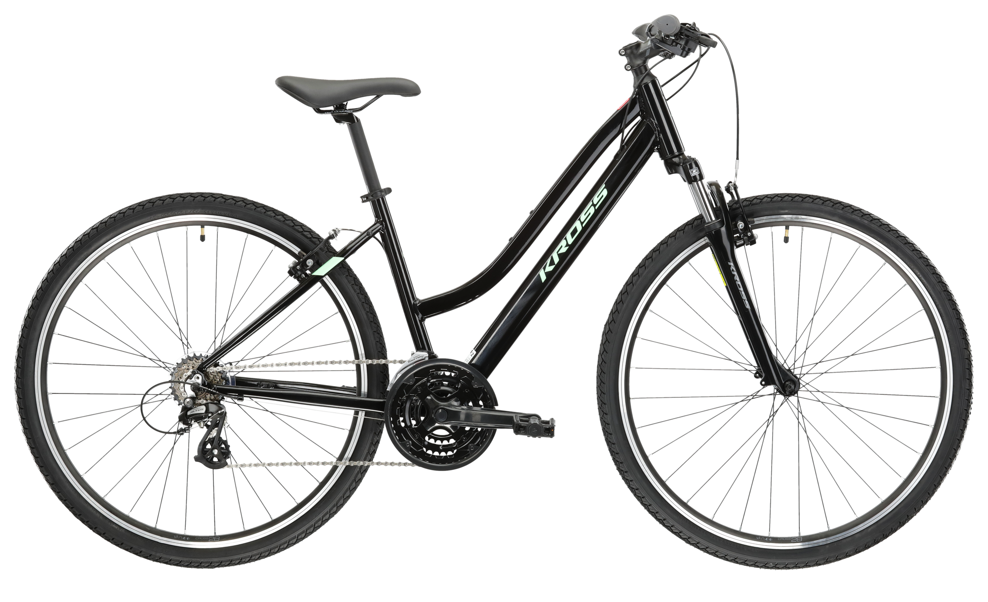 Kross Bicicleta Trekking Kross Evado 2.0 28 inch neagra Shimano Altus