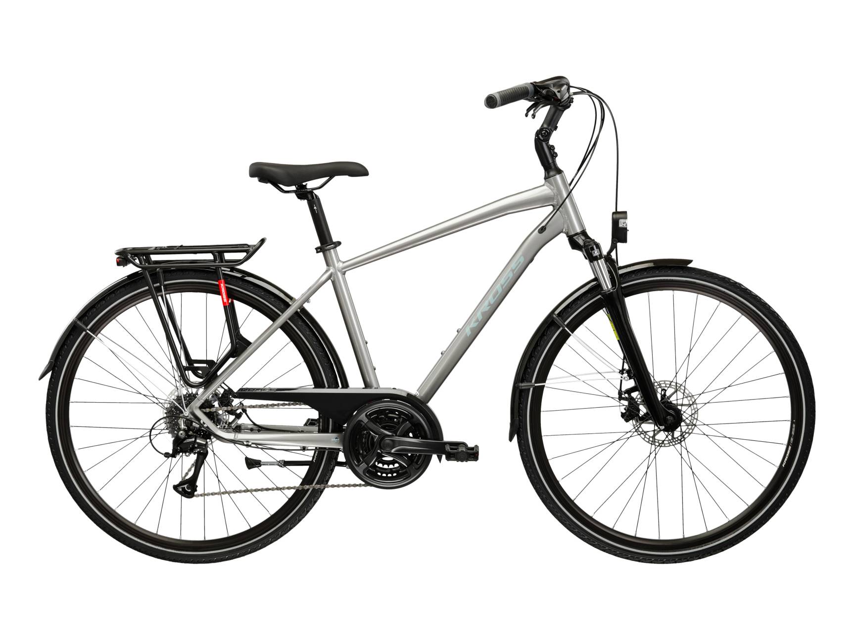 Kross Bicicleta Urban Kross Trans 3.0 28 inch argintie Shimano Acera
