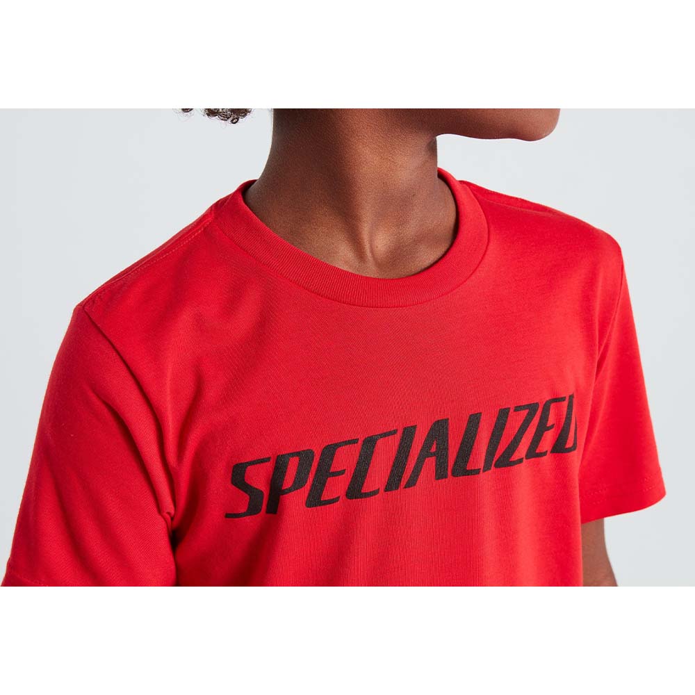 Specialized Tricou SPECIALIZED Youth Wordmark SS - Flo Red