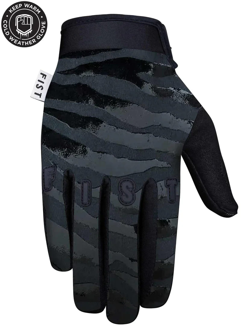 Bicycle Gloves Manusi Ciclism FIST Frosty Fingers Cold Weather (L/F) - Zebra Blackout