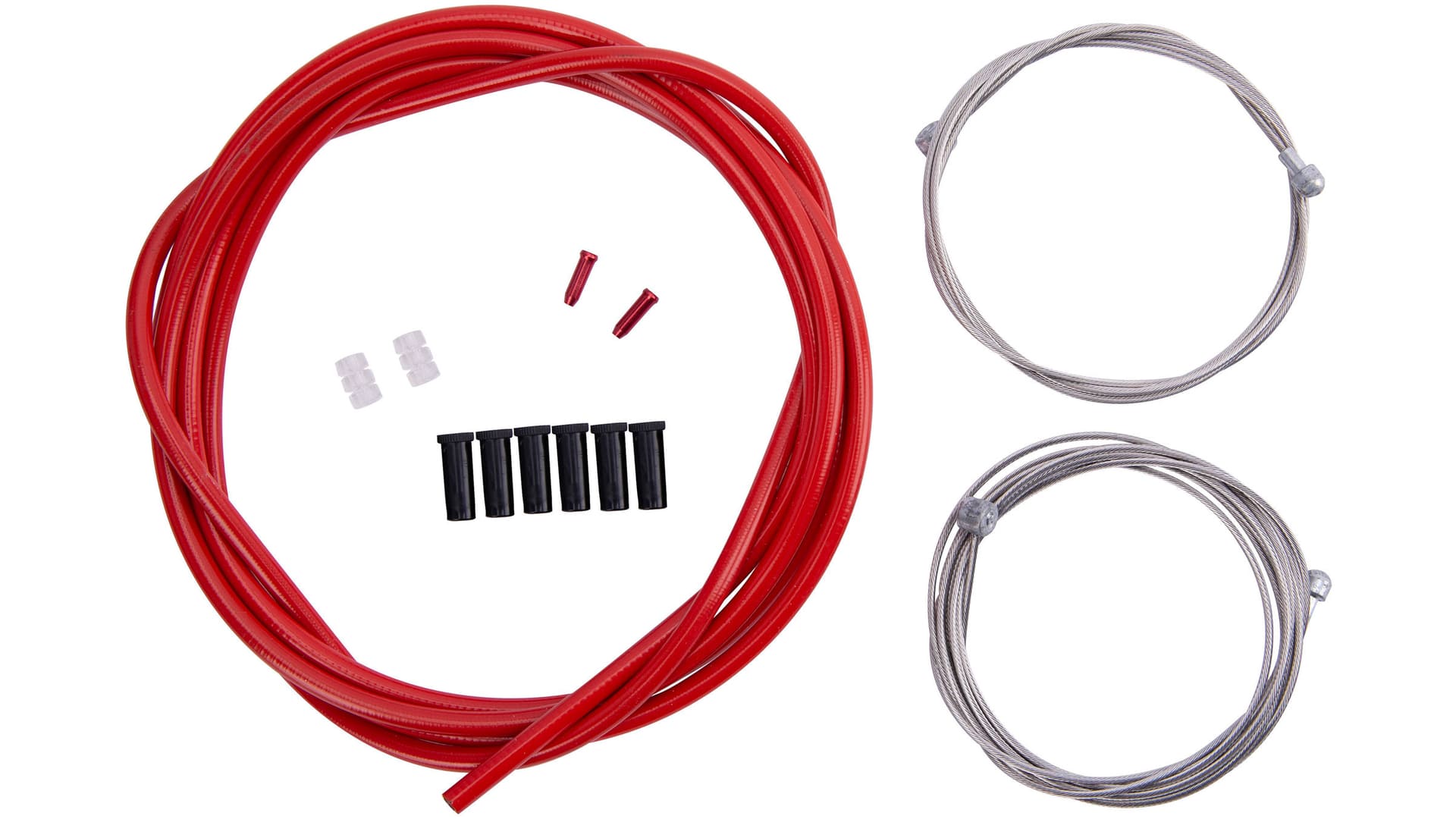 Contec Set cablu + camasa frana CONTEC Neostop fata/spate - Red