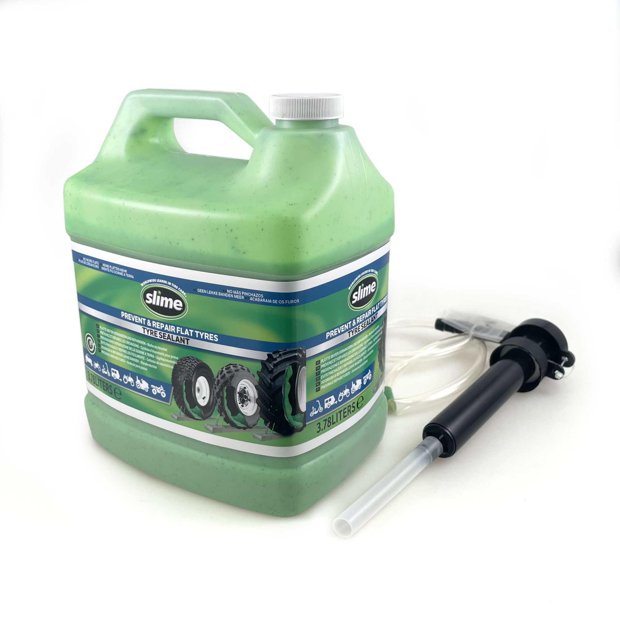 Bicycle Tubes Lichid anti-pană Slime tubeless, 3,8l, cu pompă de umplere (43 roți) (SDSB-1G/02) - 10206-5