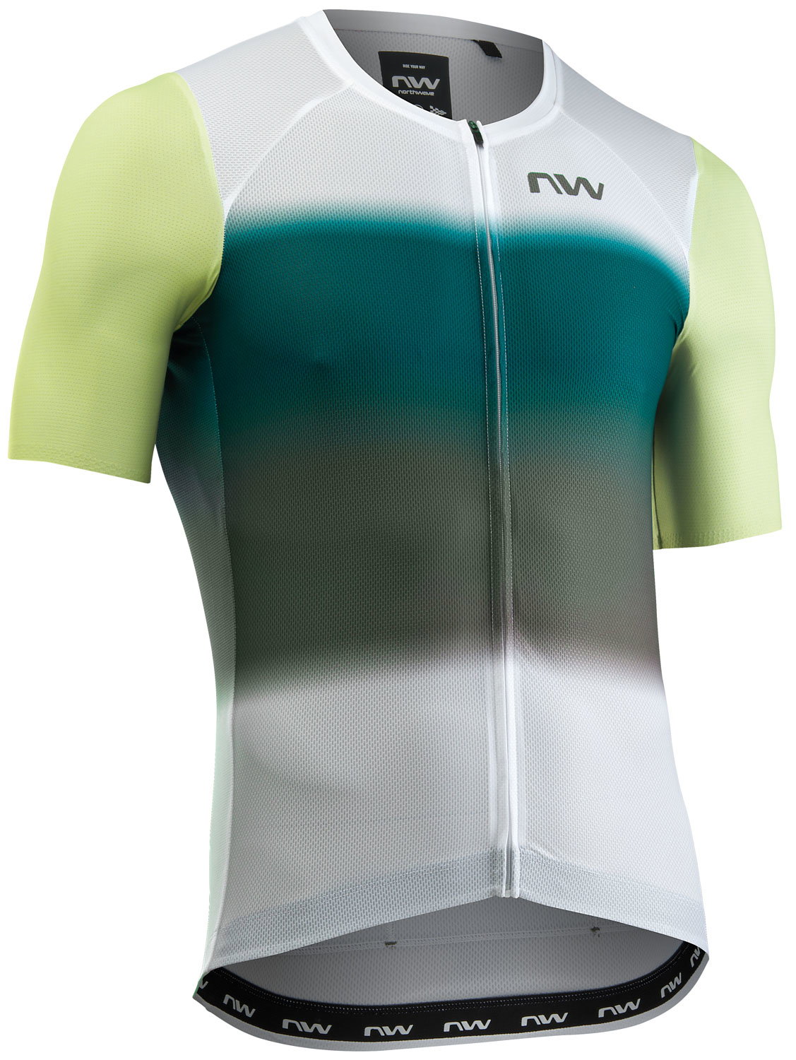 Northwave Tricou Northwave Blade Air Scurt 3XL Alb/Verde