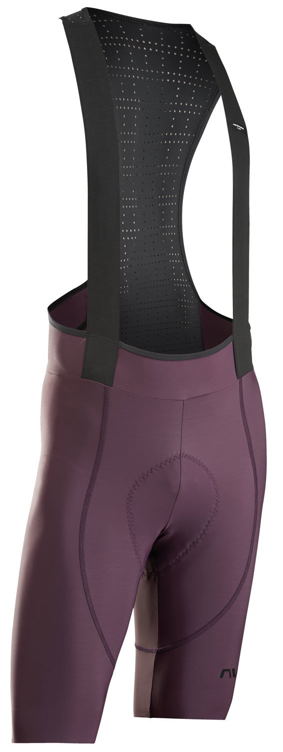Northwave Pantaloni Northwave Fast scurt S cu bretele bordo