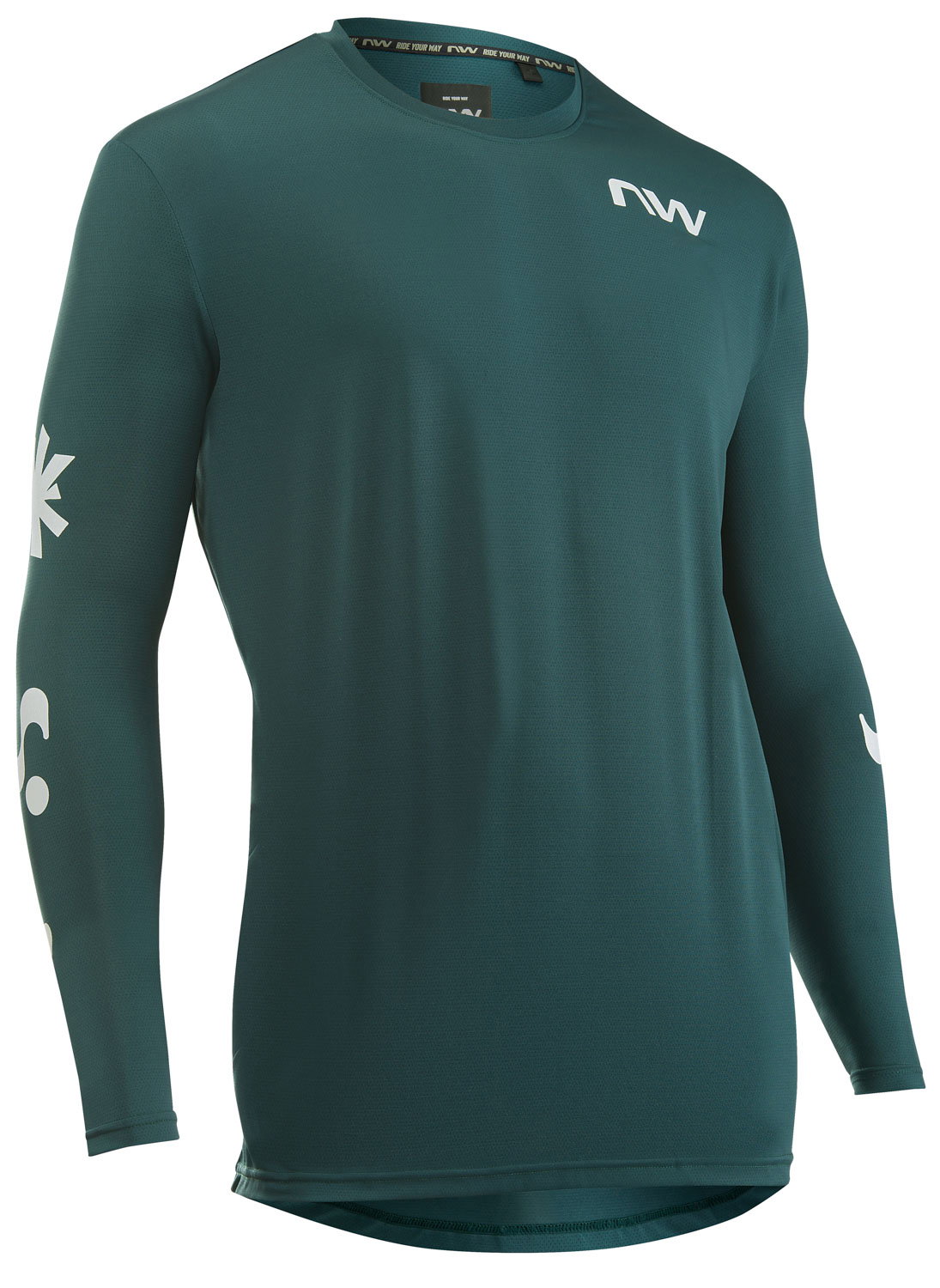 Northwave Tricou ciclism Northwave Xtrail 2 lung XL verde petrol/alb