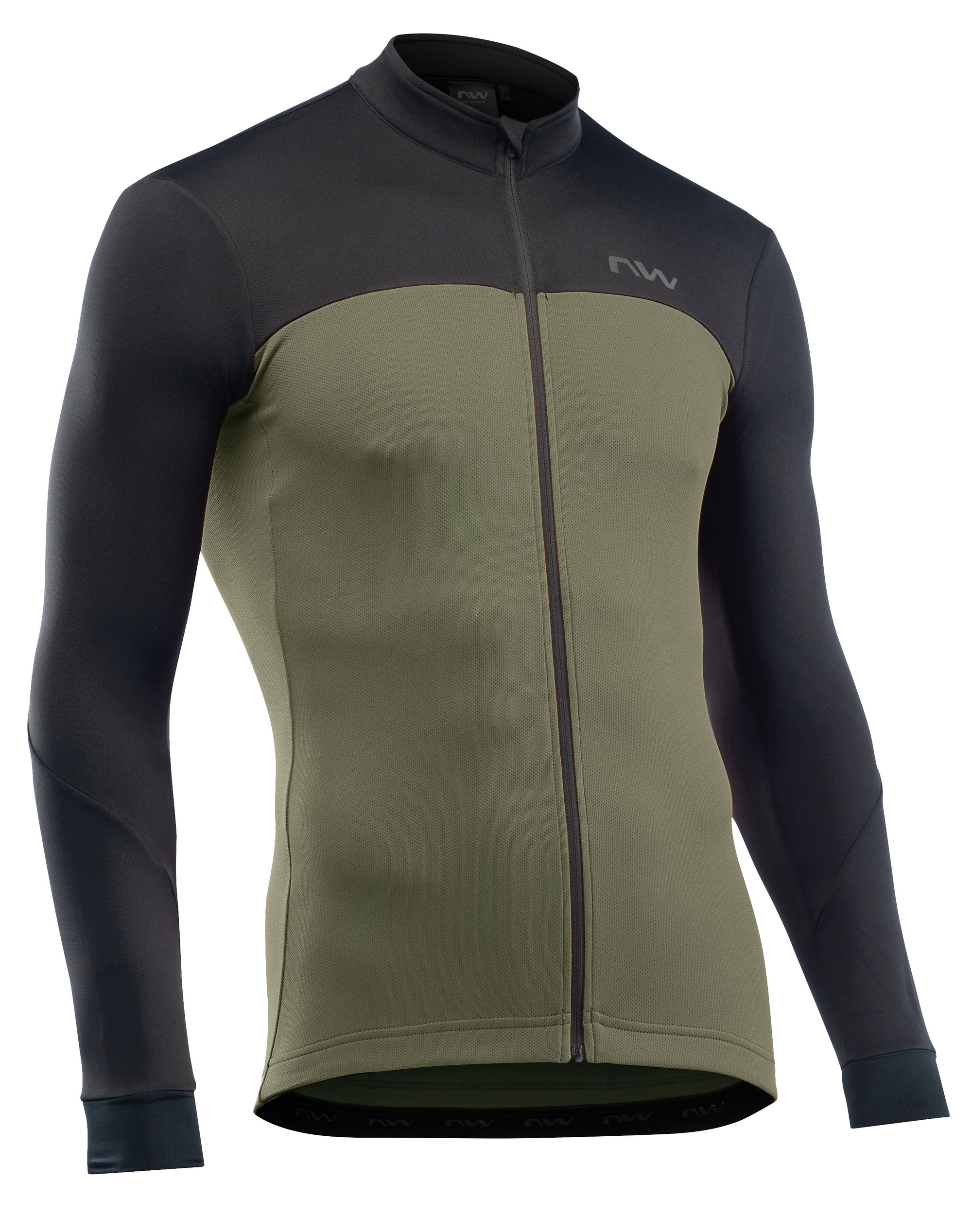 Northwave Tricou Northwave Force 2 lung S negru/verde